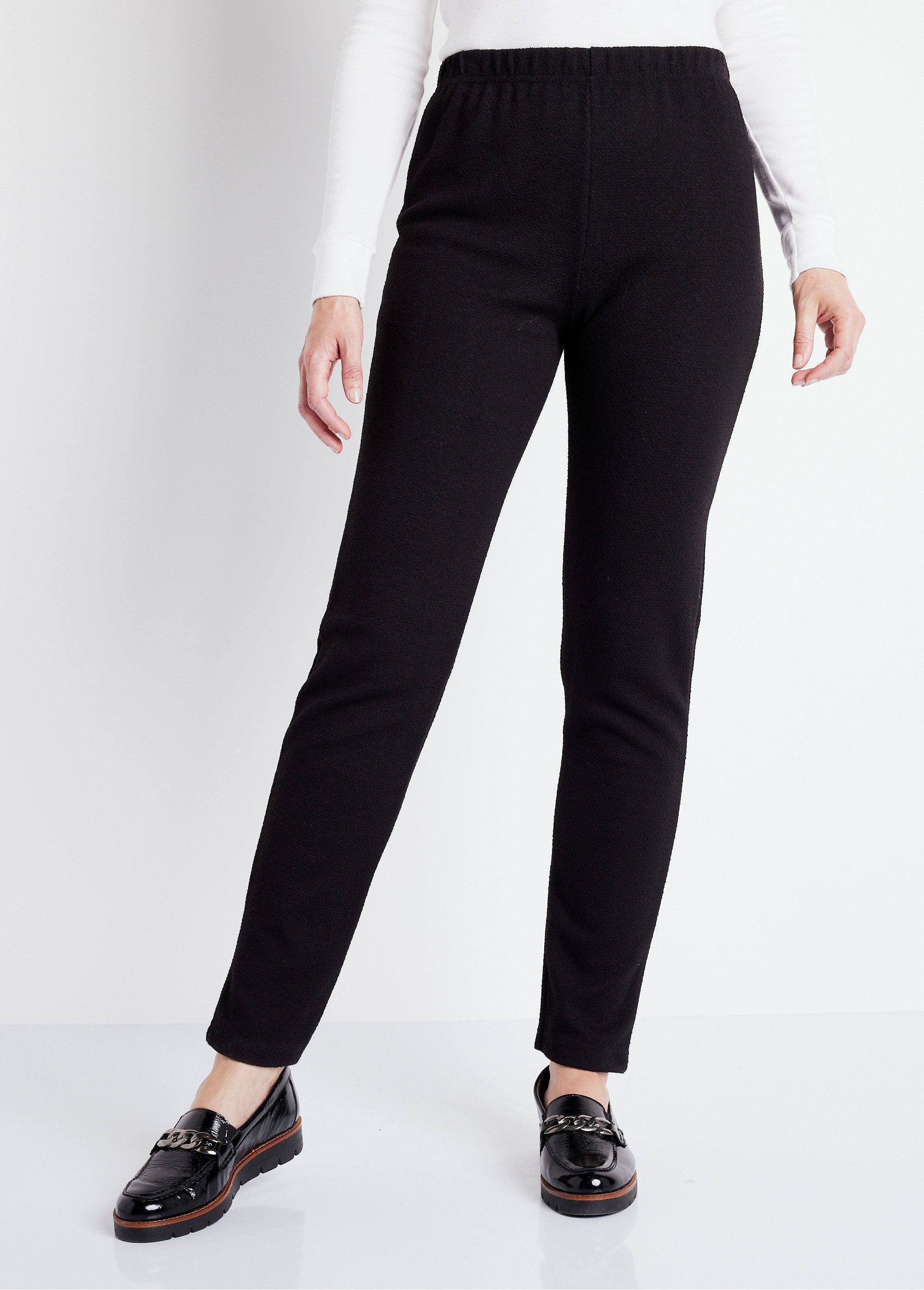 Leggings_in_jersey_stretch_con_elastico_in_vita_Uni_noir_FA2_slim