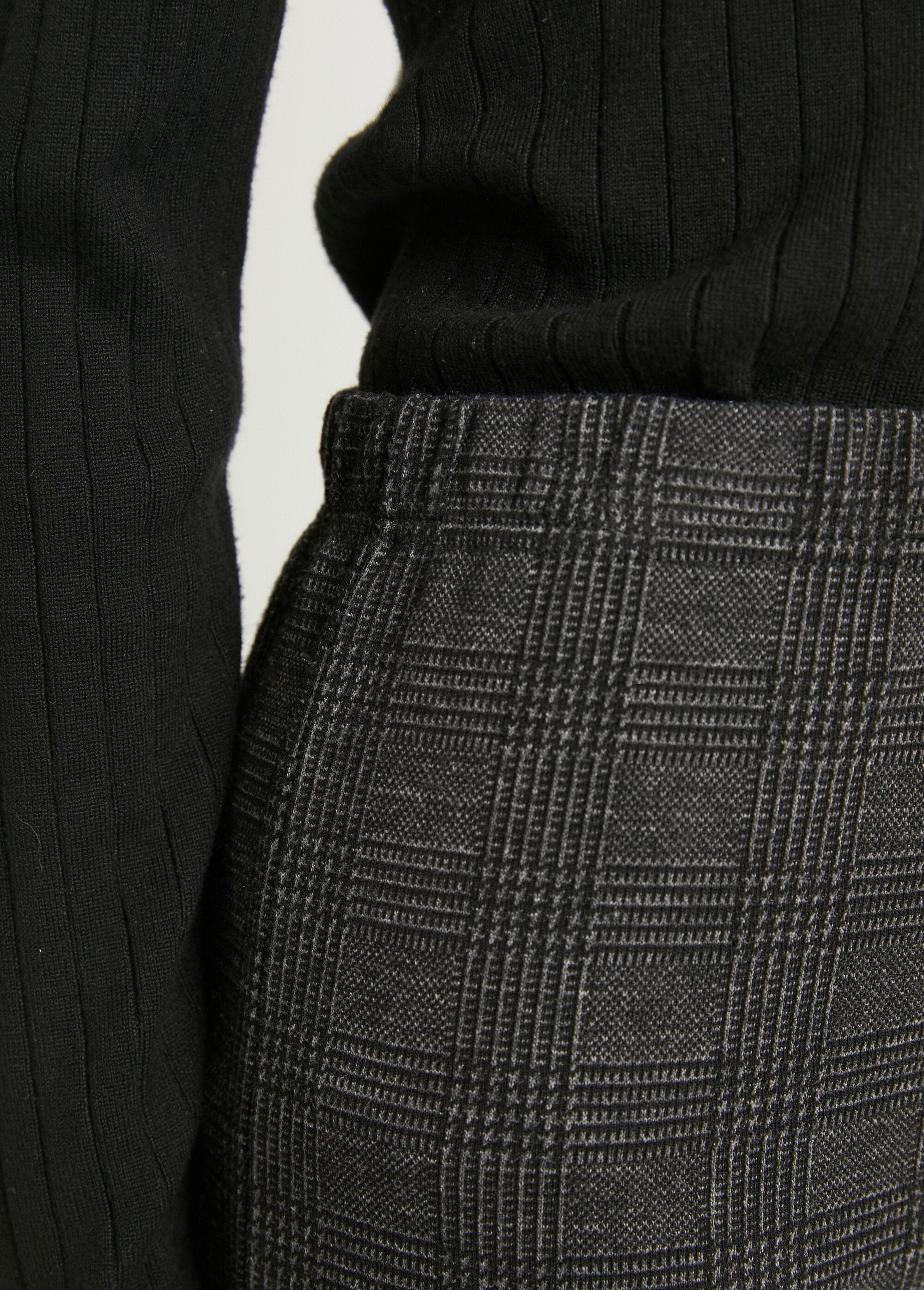 Leggings_in_jersey_stretch_con_elastico_in_vita_Carreaux_gris_DE1_slim