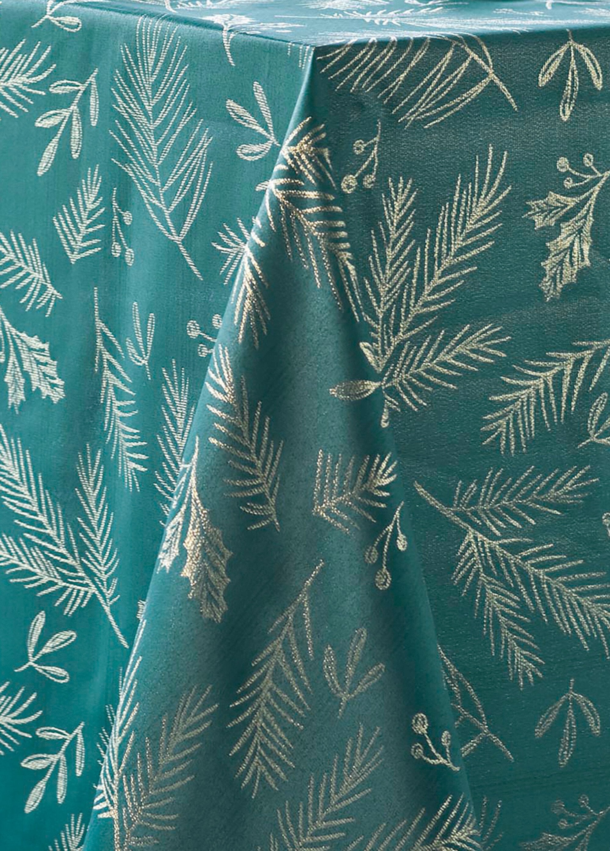 Tovaglia_da_festa_con_stampa_agrifoglio_metallizzata_Vert_sapin_et_jaune_DE1_slim