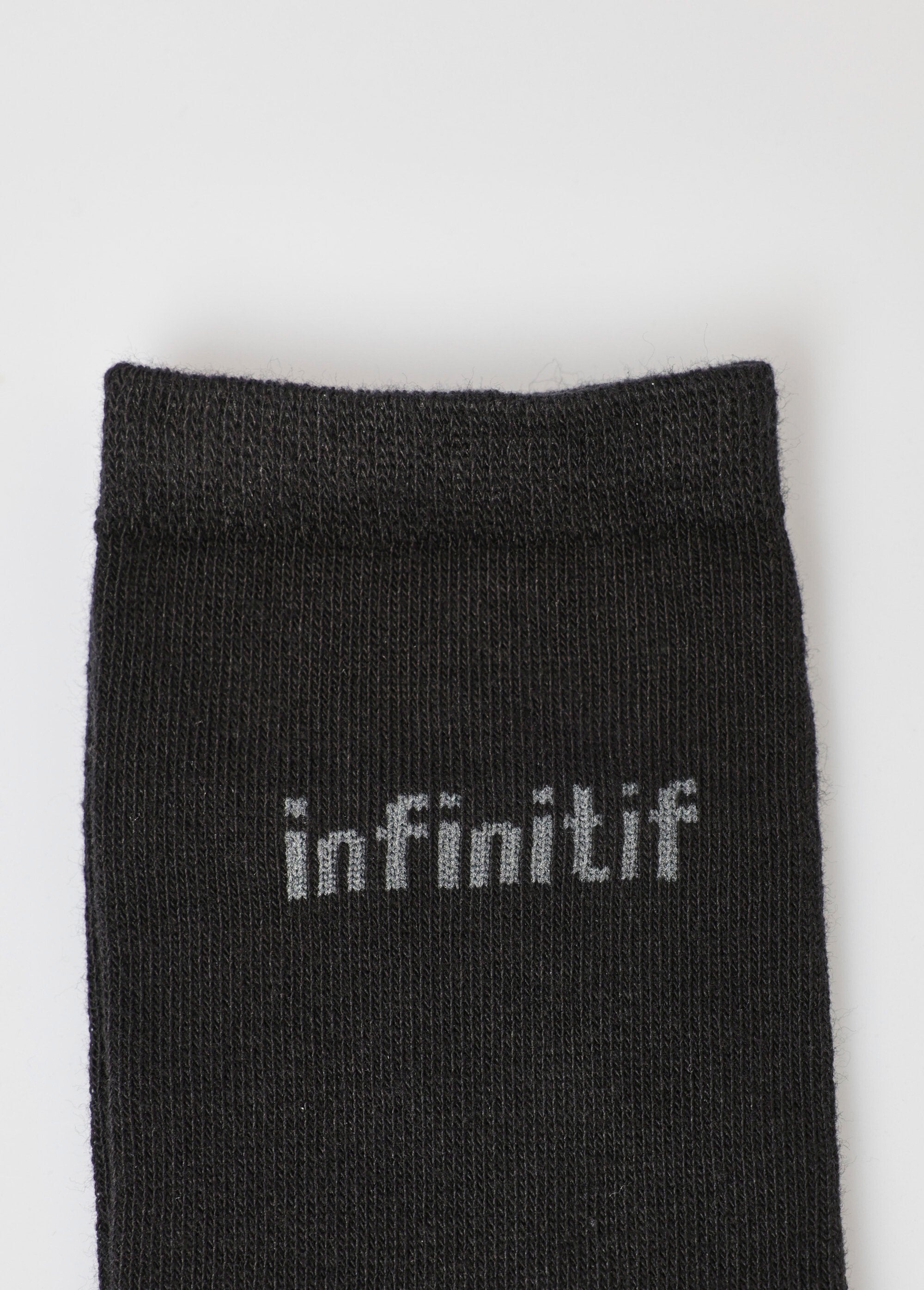 Set_di_3_calzini_con_logo,_tinta_unita_Noir_DE2_slim