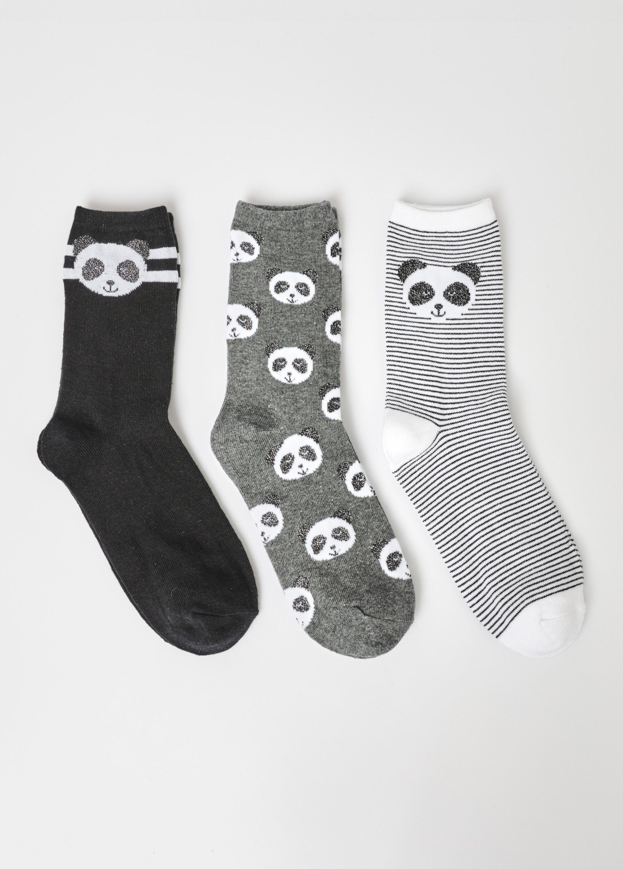 Set_di_3_calzini,_tema_panda_Gris_et_noir_DE1_slim