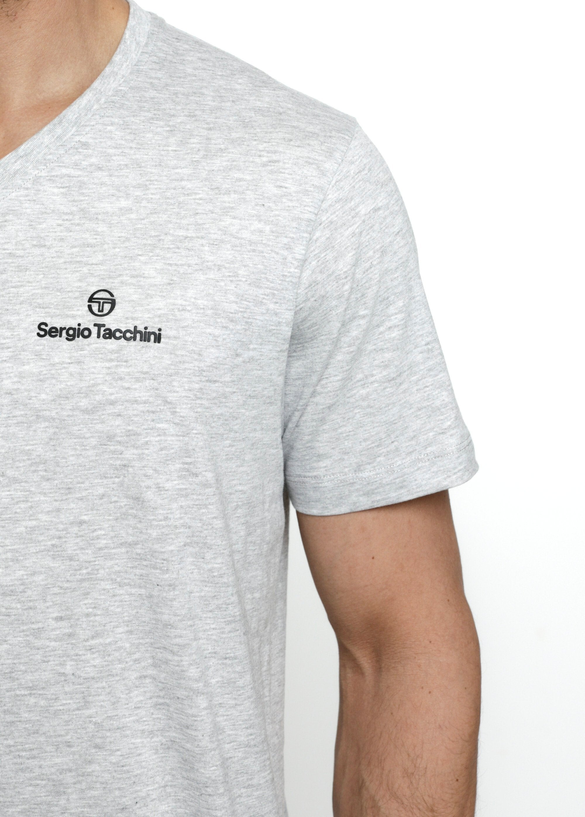 T-shirt_screziata_con_scollo_a_V_e_maniche_corte_Gris_DE1_slim