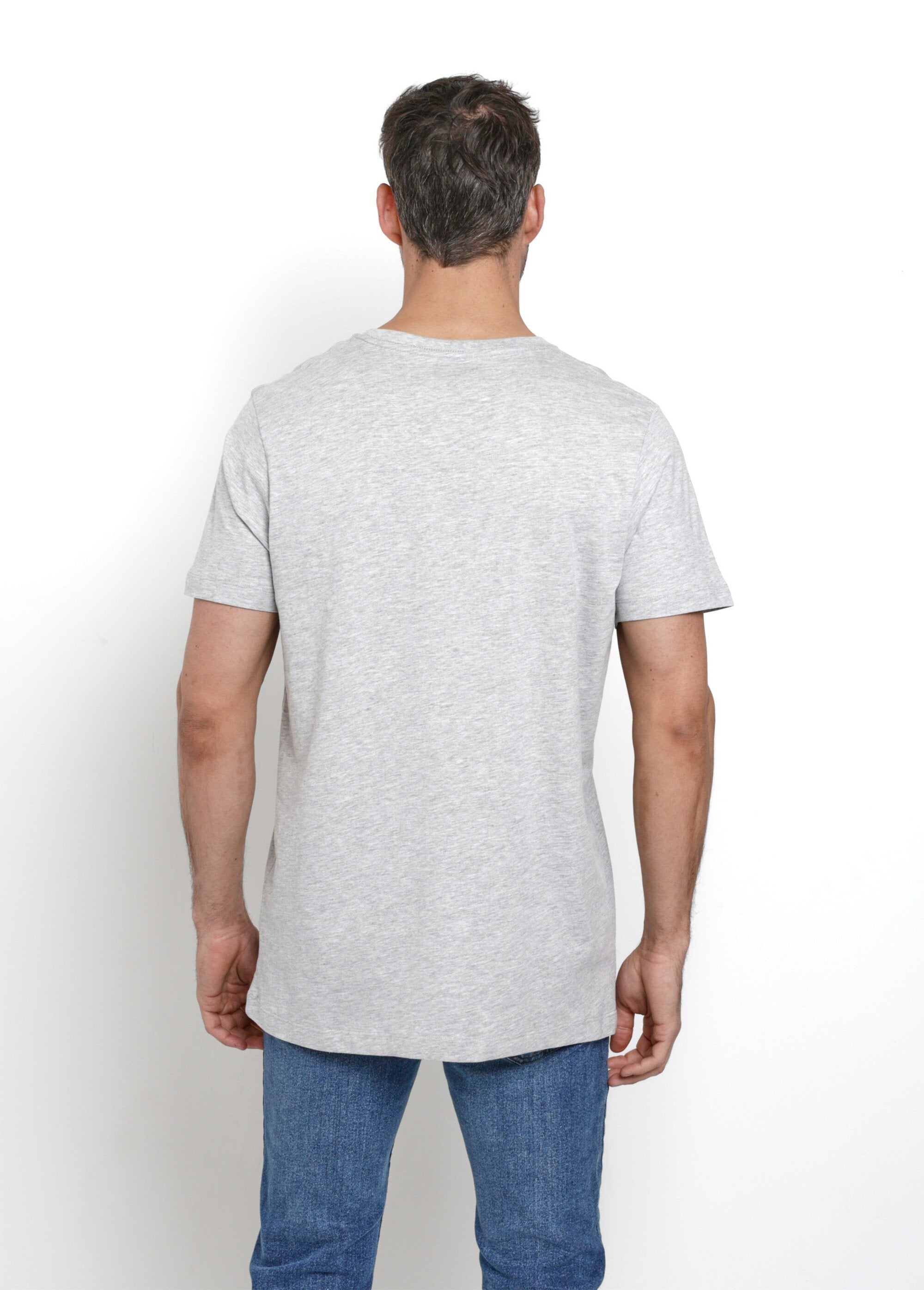 T-shirt_con_scollo_rotondo,_maniche_corte,_screziato_Gris_DO1_slim