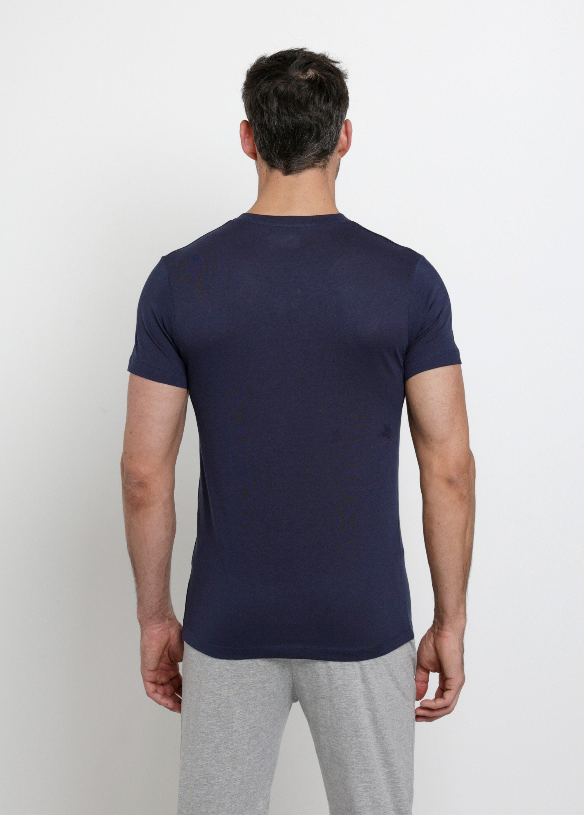 T-shirt_scura_a_maniche_corte_con_scollo_a_V_Bleu_marine_DO1_slim
