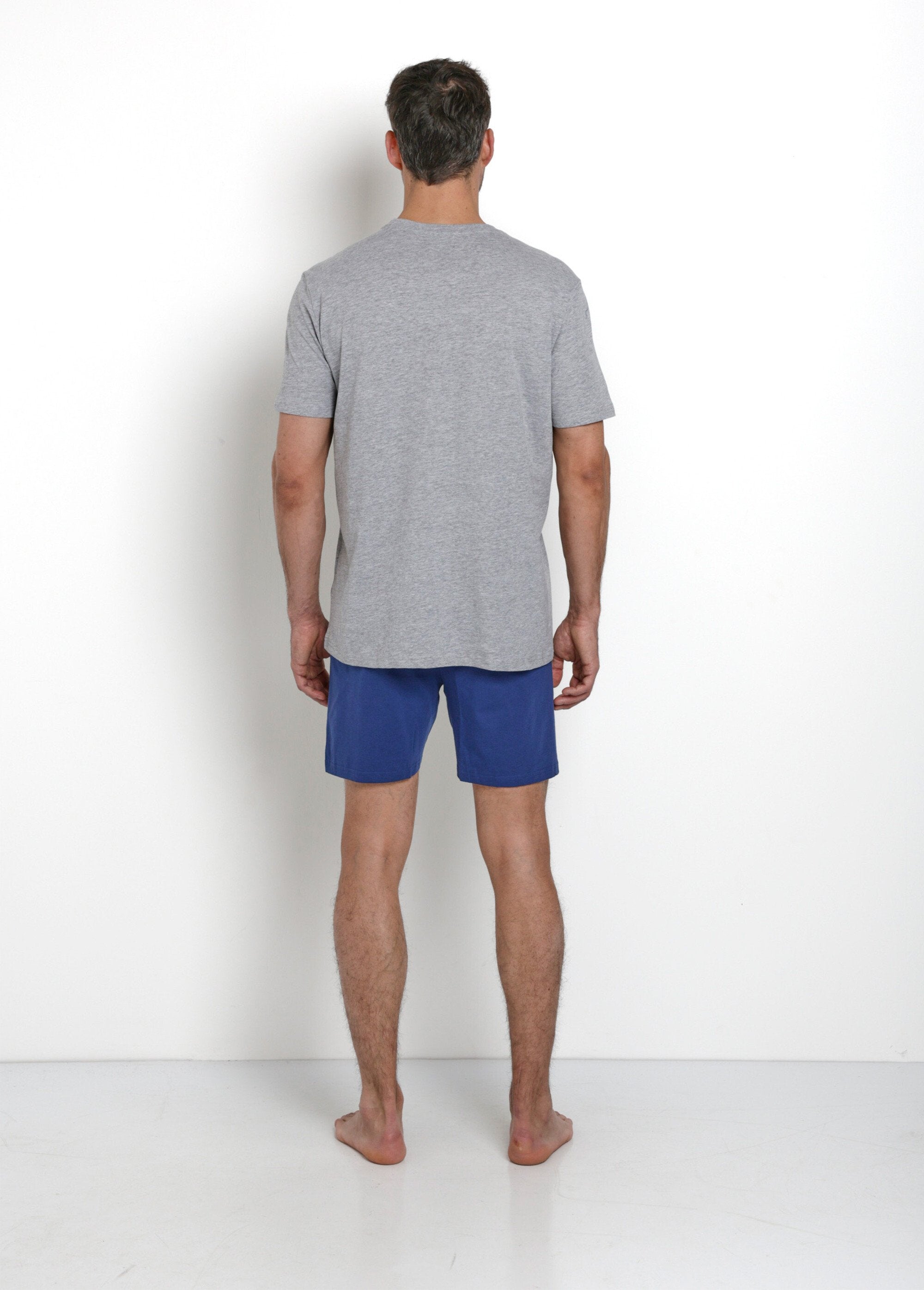 Pantaloncini_da_pigiama_in_cotone_con_logo_3D,_tema_leggero_Bleu_DO1_slim