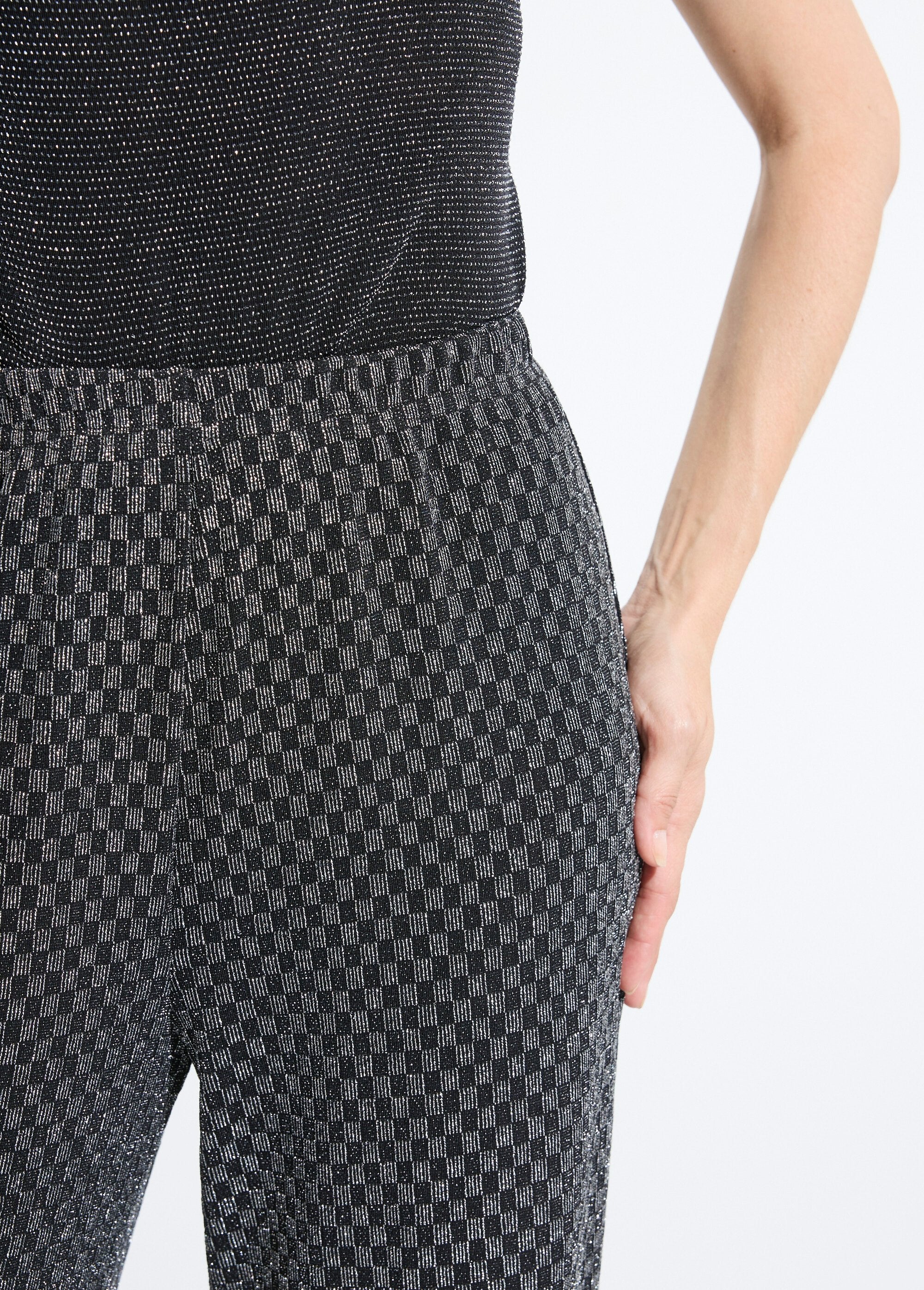 Pantaloni_a_gamba_dritta_con_elastico_in_vita_in_rete_di_paillettes_Noir_et_argent_DE1_slim