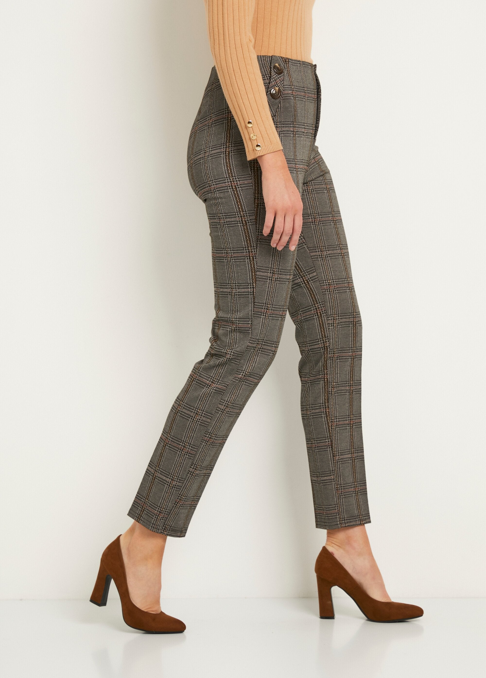 Pantaloni_a_gamba_dritta,_vita_normale,_a_maglia_liscia_o_a_quadri_Carreaux_DR1_slim