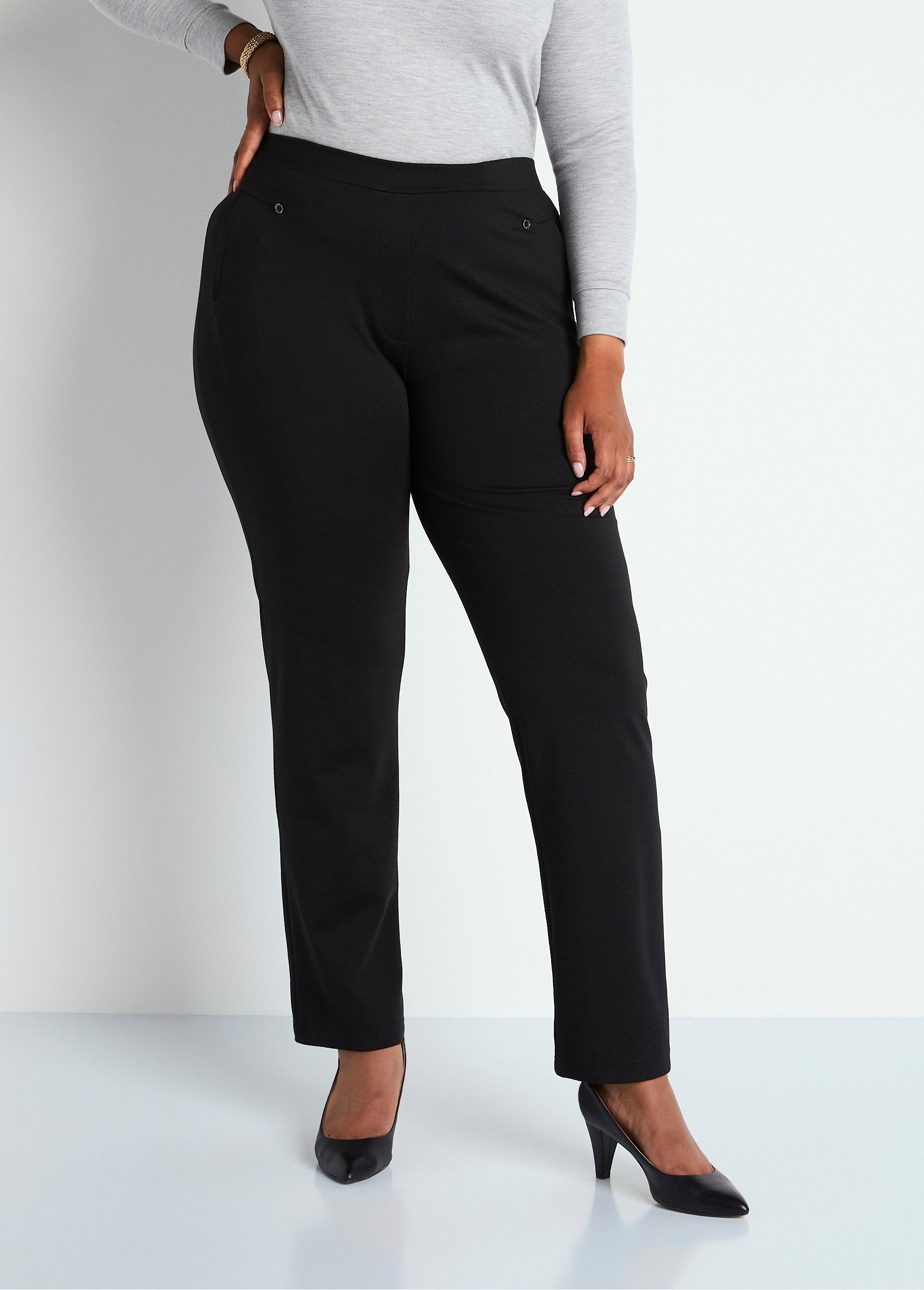 Pantaloni_a_gamba_dritta_con_vita_semi-elastica_Nero_semplice_FA1_curvy