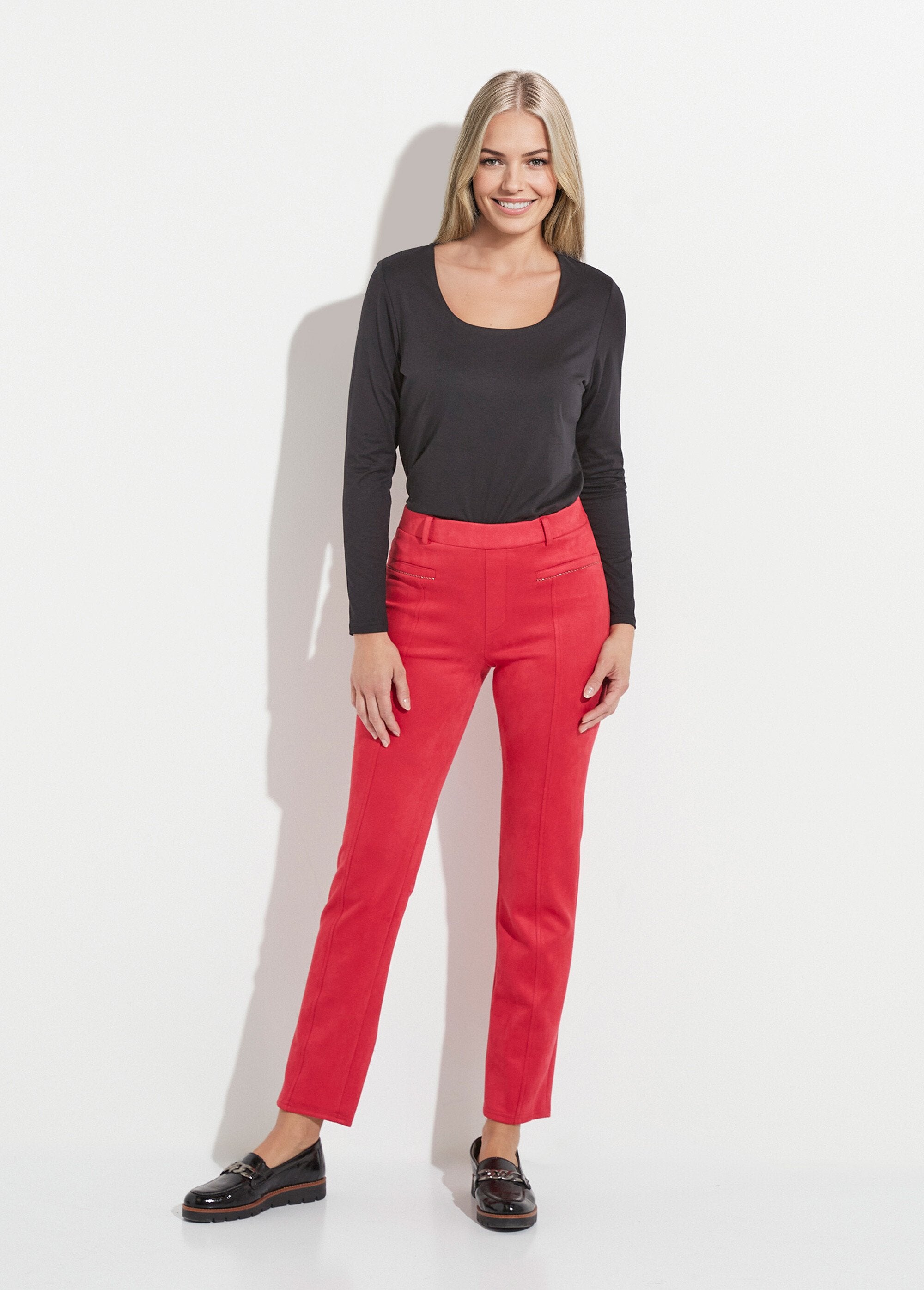 Pantaloni_a_gamba_dritta_in_pelle_scamosciata_con_elastico_in_vita_e_pancia_piatta_Tomette_SF1_slim