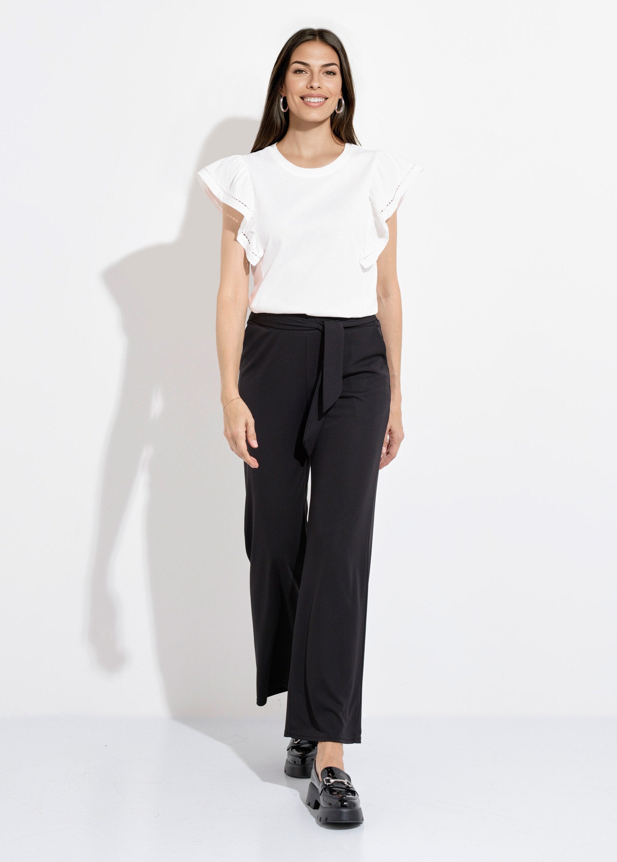 Pantaloni_fluidi_elasticizzati_con_cintura_in_vita_Noir_SF1_slim