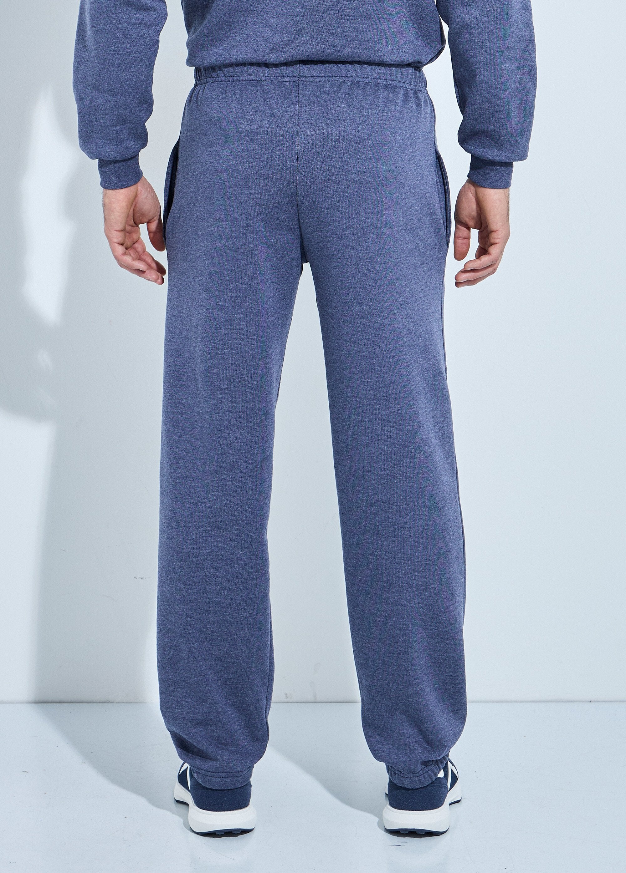 Pantaloni_da_jogging_in_pile_con_vita_e_fondo_elasticizzati_Bleu_grise_DO1_slim