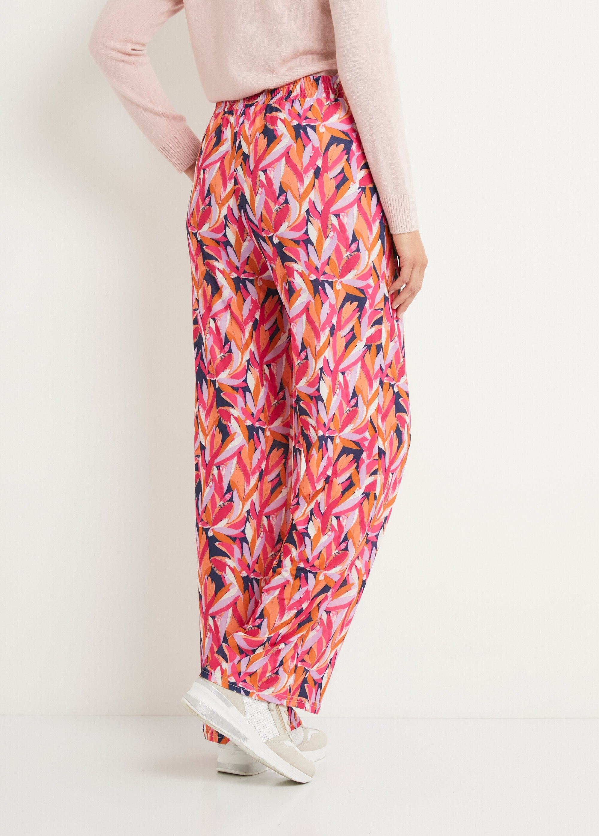 Pantaloni_a_gamba_larga_con_elastico_in_vita_Marine_et_rose_DO1_slim