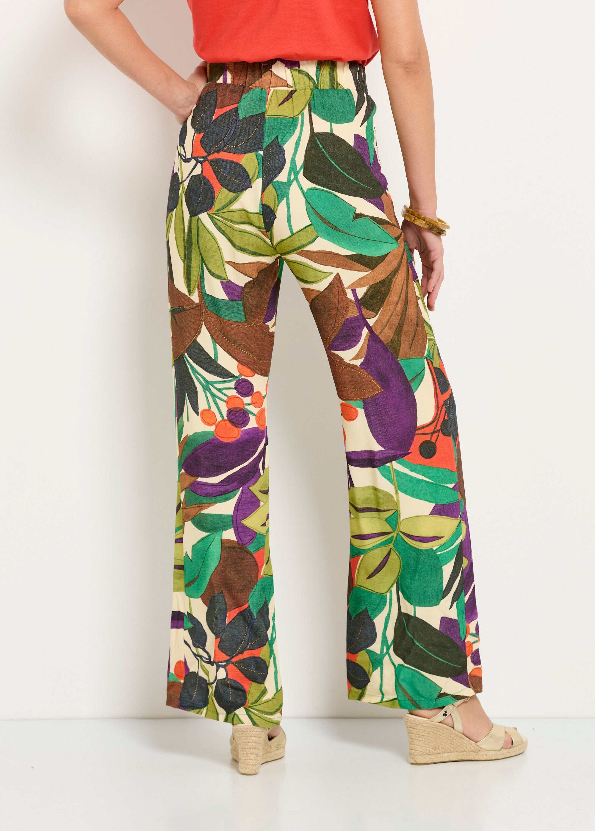 Pantaloni_a_gamba_larga_con_elastico_stampato_in_vita_Multicolore_DO1_slim