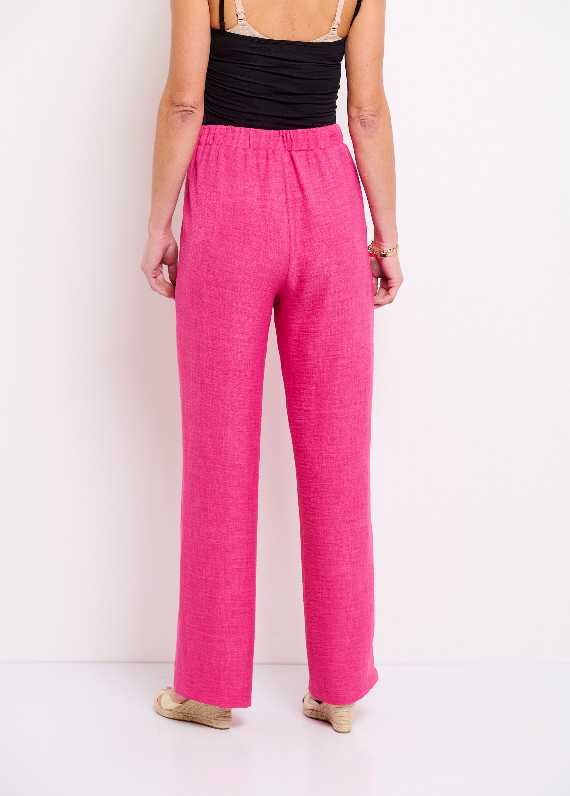 Pantaloni_a_gamba_larga_con_fascia_elastica_in_vita_in_look_lino_Rose_DO1_slim