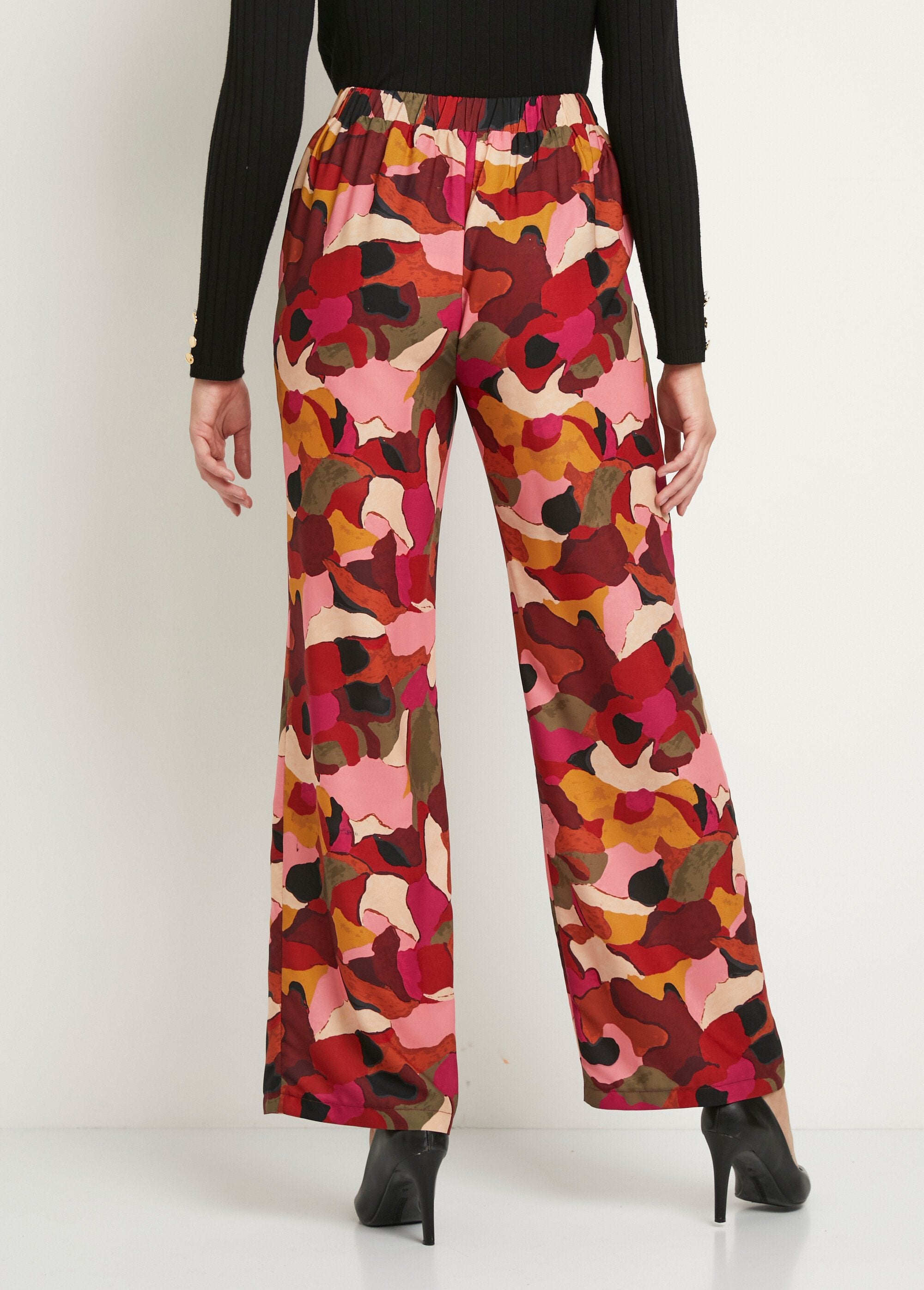 Pantaloni_stampati_a_gamba_larga_con_vita_semielastica_Rose_et_marron_DO1_slim
