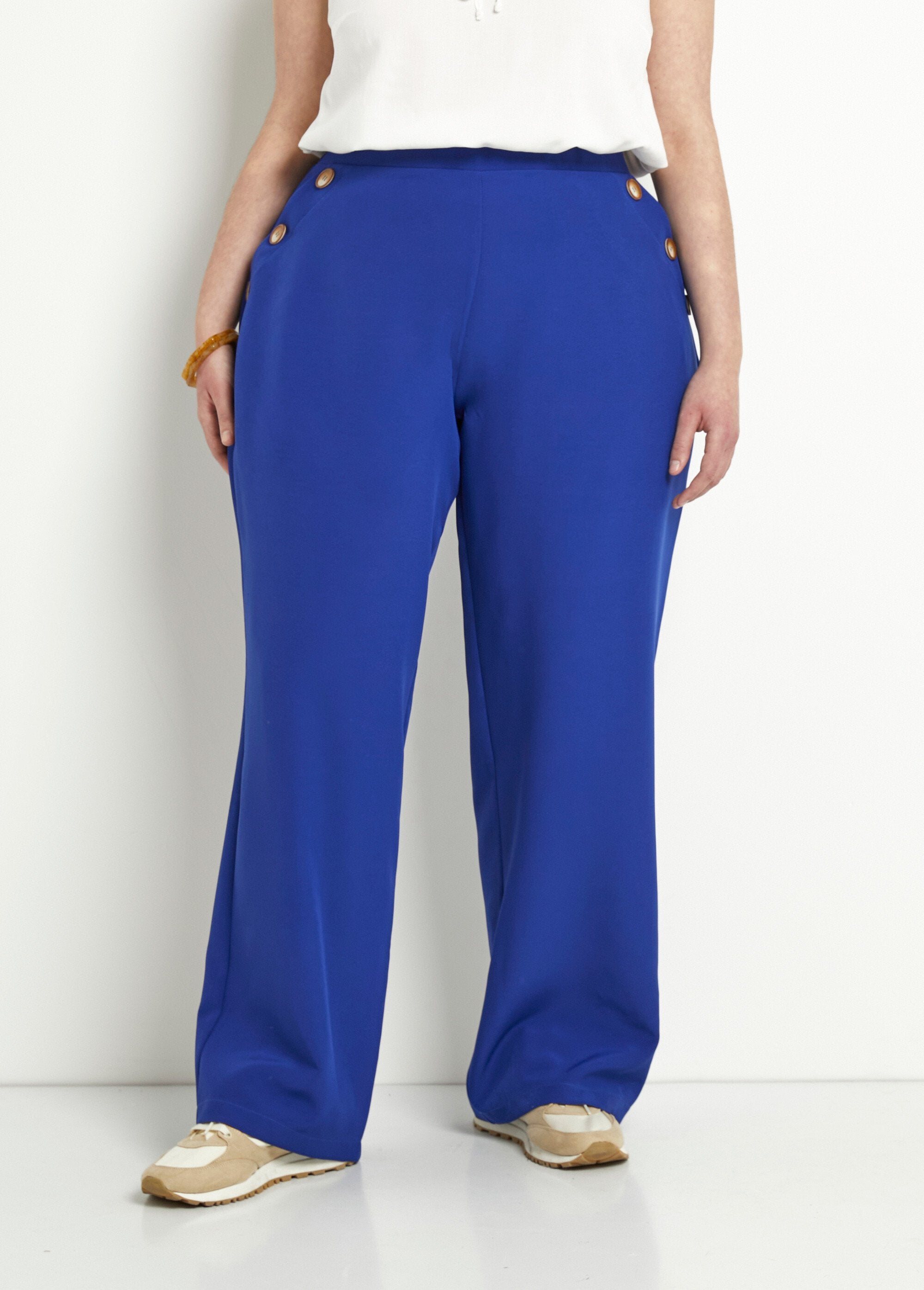 Pantaloni_tinta_unita_a_gamba_larga_con_vita_semi-elasticizzata_Bleu_FA1_curvy