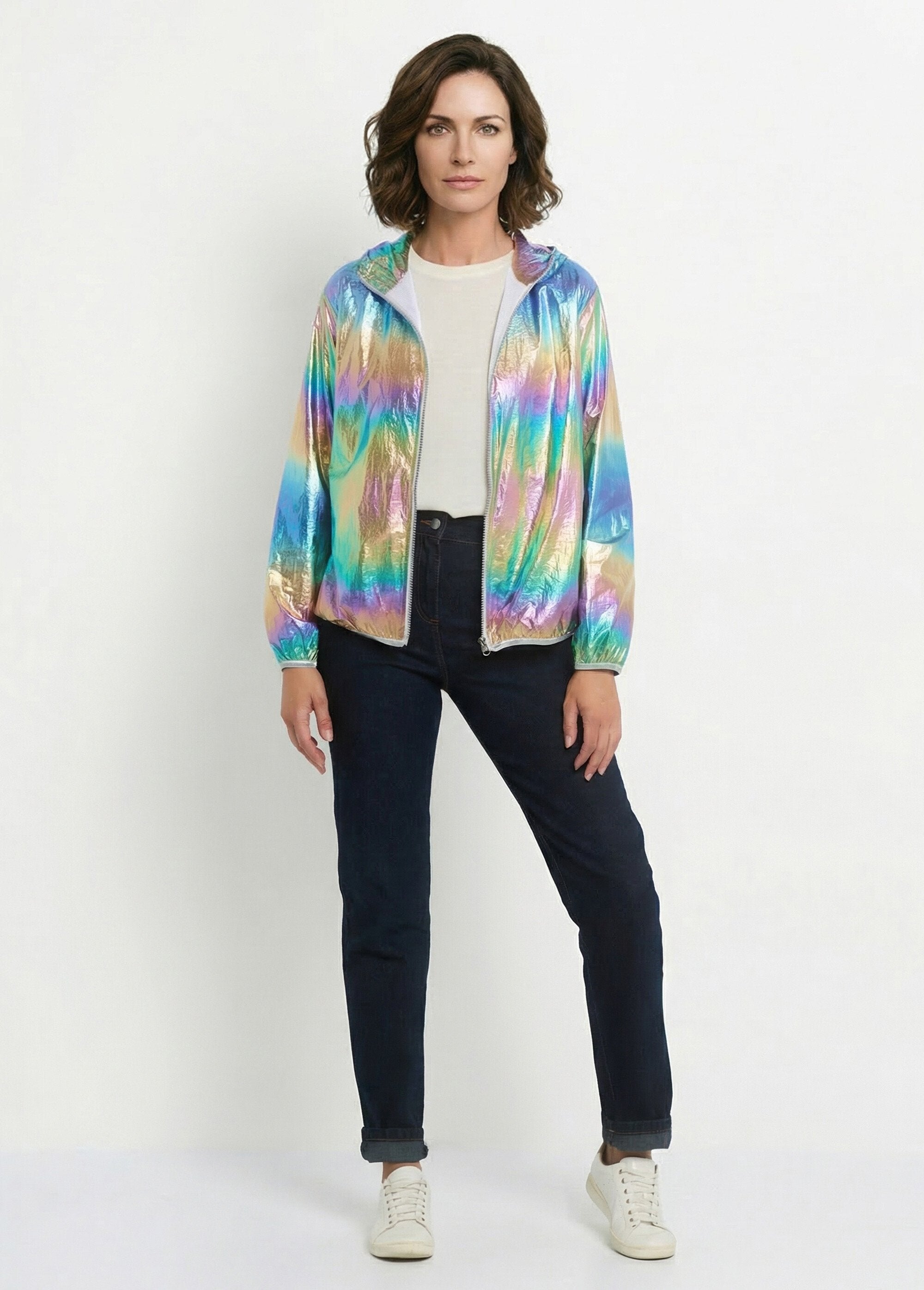 Parka_lucido_con_cappuccio_alla_moda_Violet_irise_SF1_slim