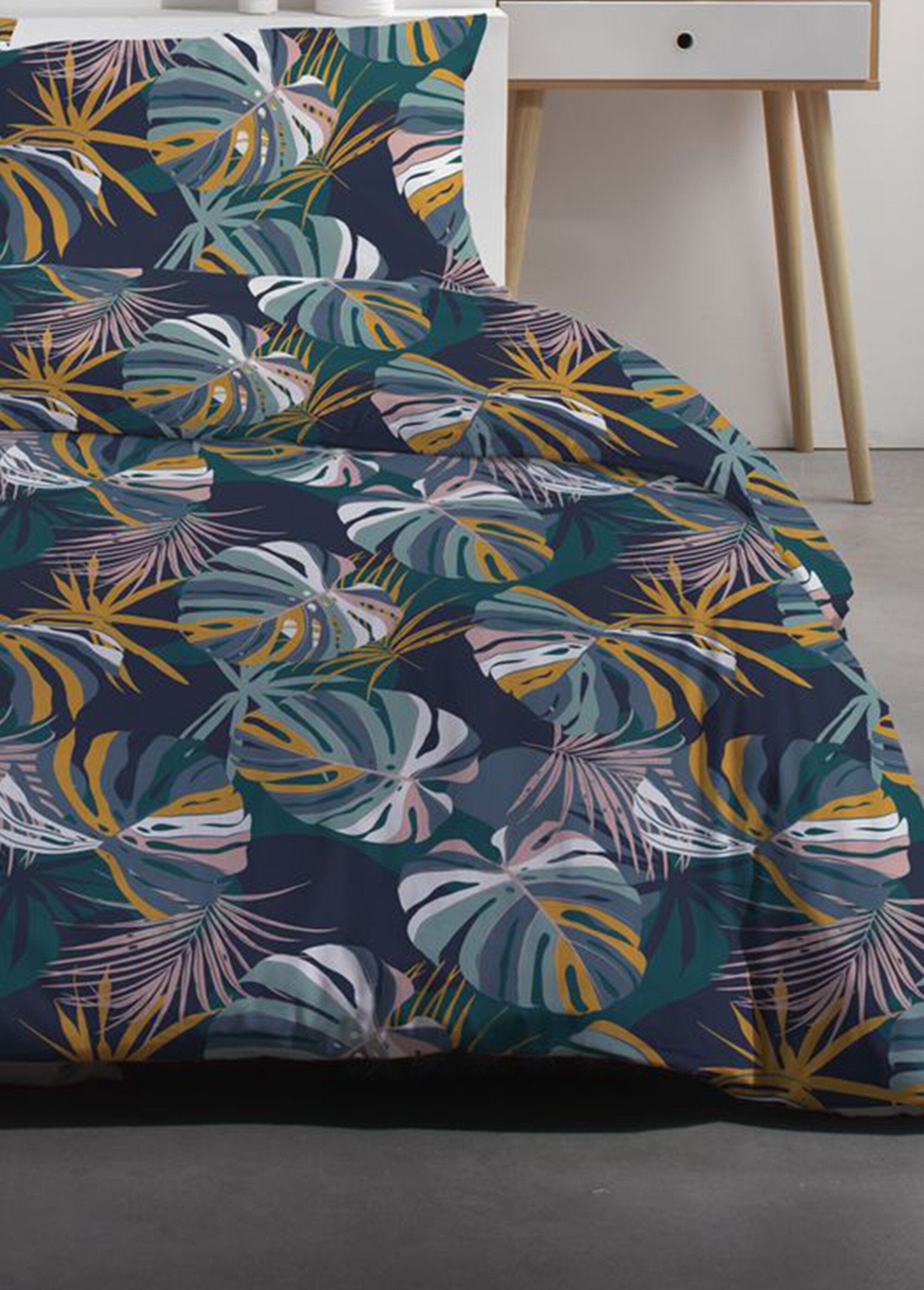 Set_in_puro_cotone_240_x_220_cm,_Feuillage_Bleu_turquoise_DE1_slim