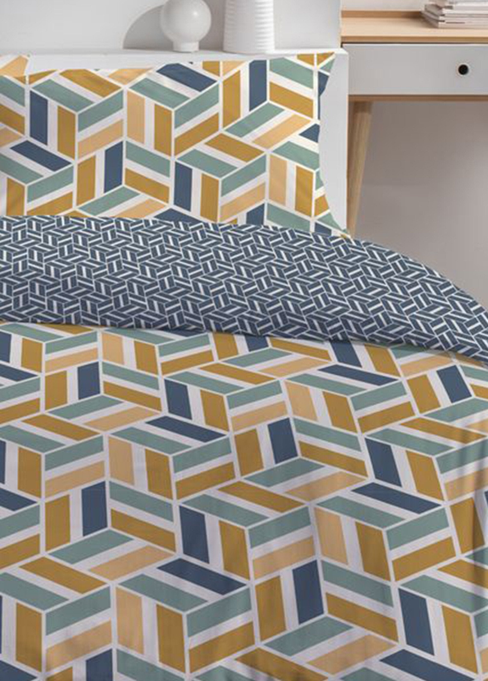 Set_in_puro_cotone_240_x_220_cm,_Optica_Marron_et_gris_DE1_slim