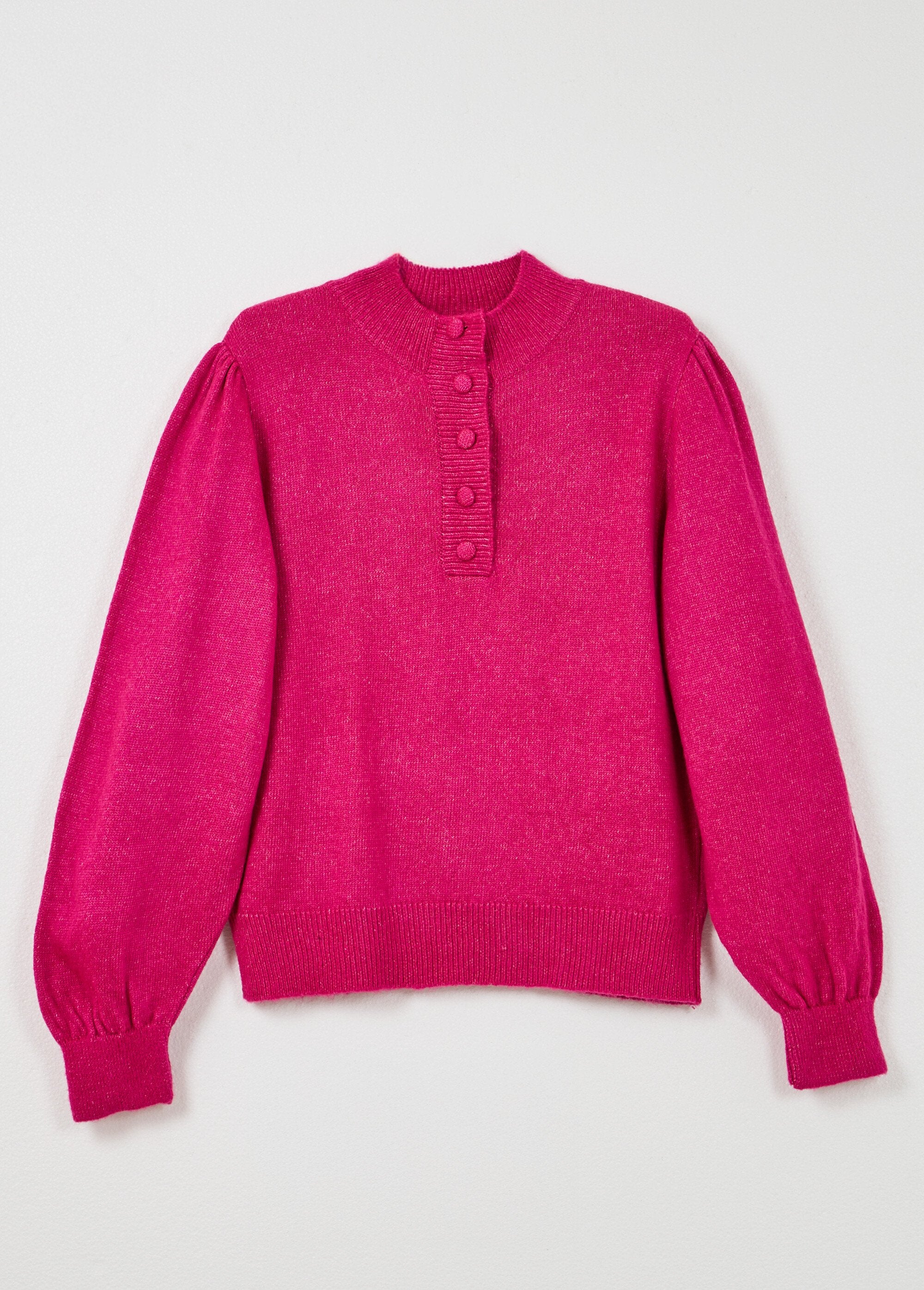 Caldo_maglione_button-down_a_collo_alto_Fuchsia_AP1_slim