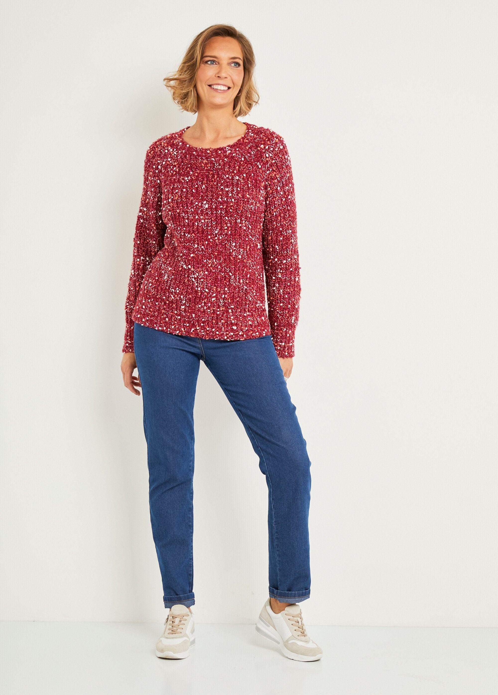 Caldo_maglione_a_girocollo_in_maglia_con_perline_Framboise_SF1_slim