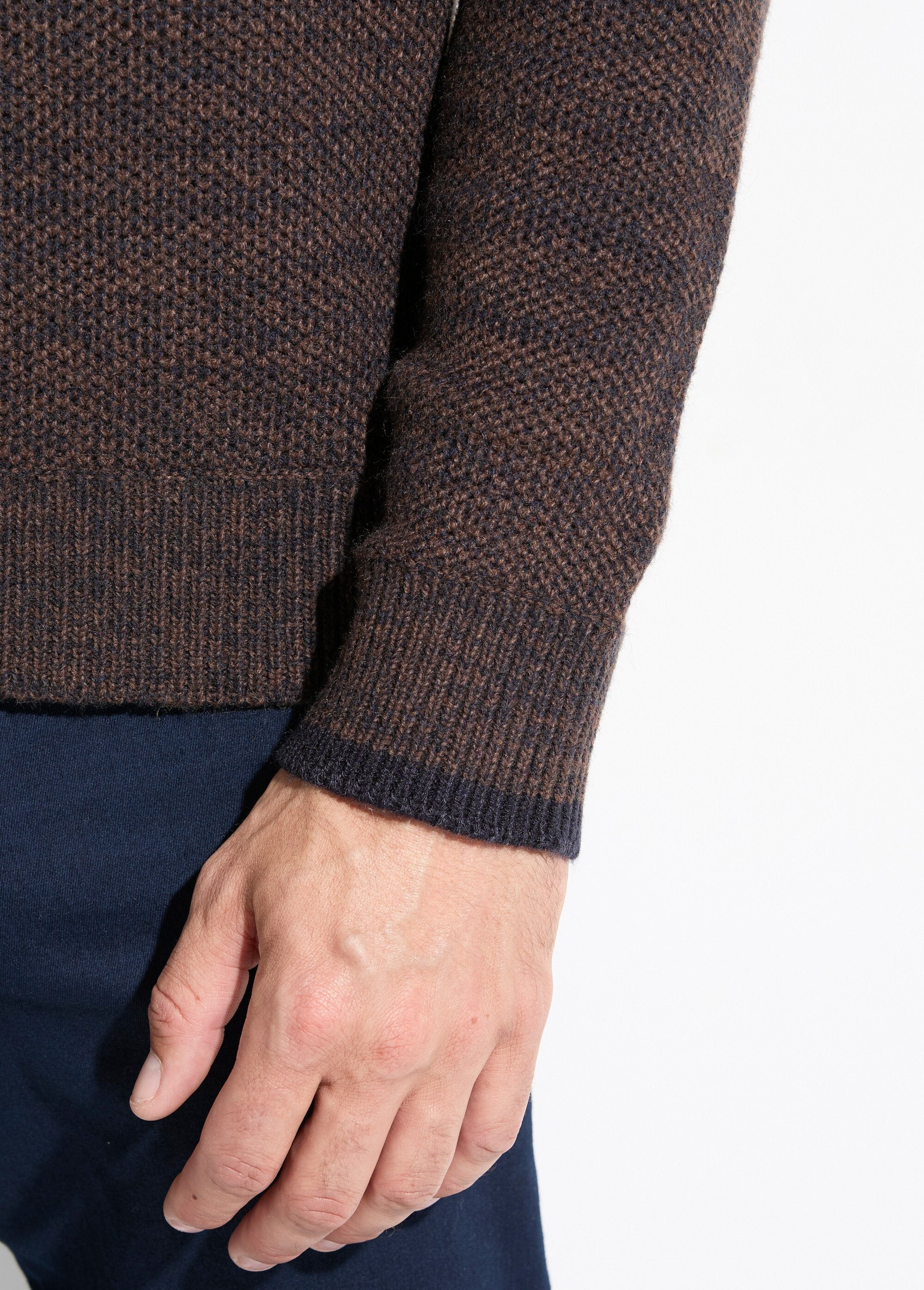 Maglione_con_zip_a_collo_alto_in_lana_screziata_Marron_DE2_slim