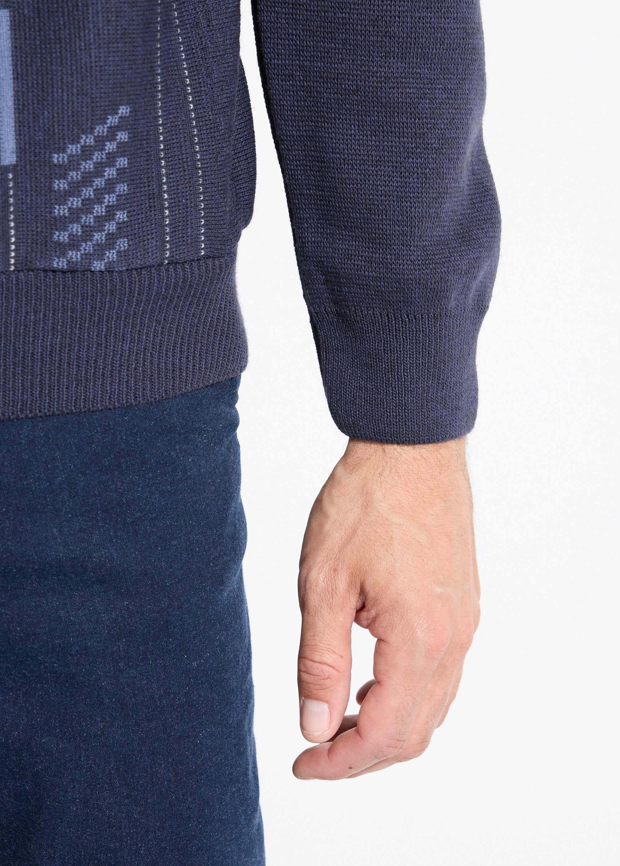 Maglione_a_maniche_lunghe_in_lana_jacquard_con_scollo_a_polo_Marine_DE2_slim