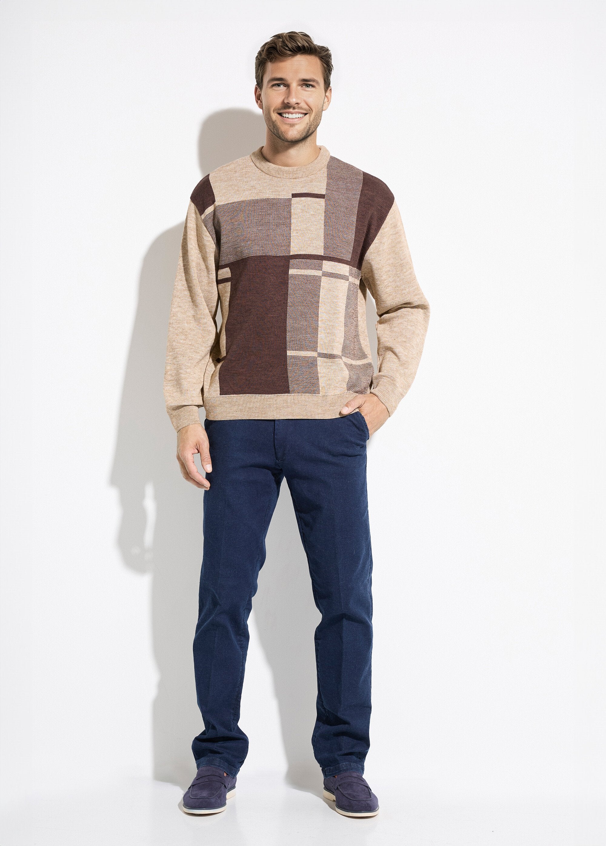 Maglia_a_maniche_lunghe_in_lana_jacquard_con_scollo_rotondo_Beige_SF1_slim