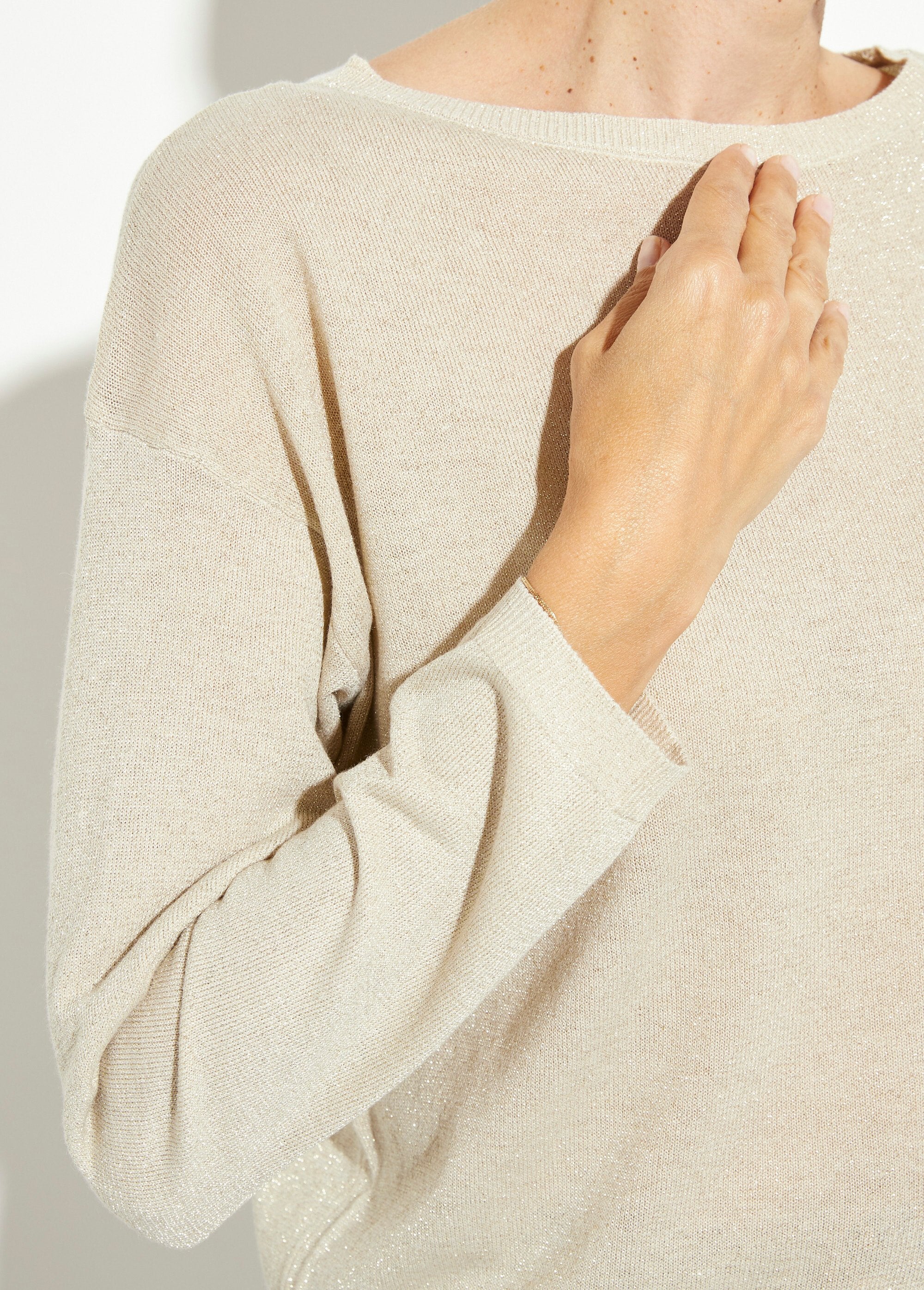 Maglione_corto_in_maglia_metallica_fine_Beige_DE1_slim