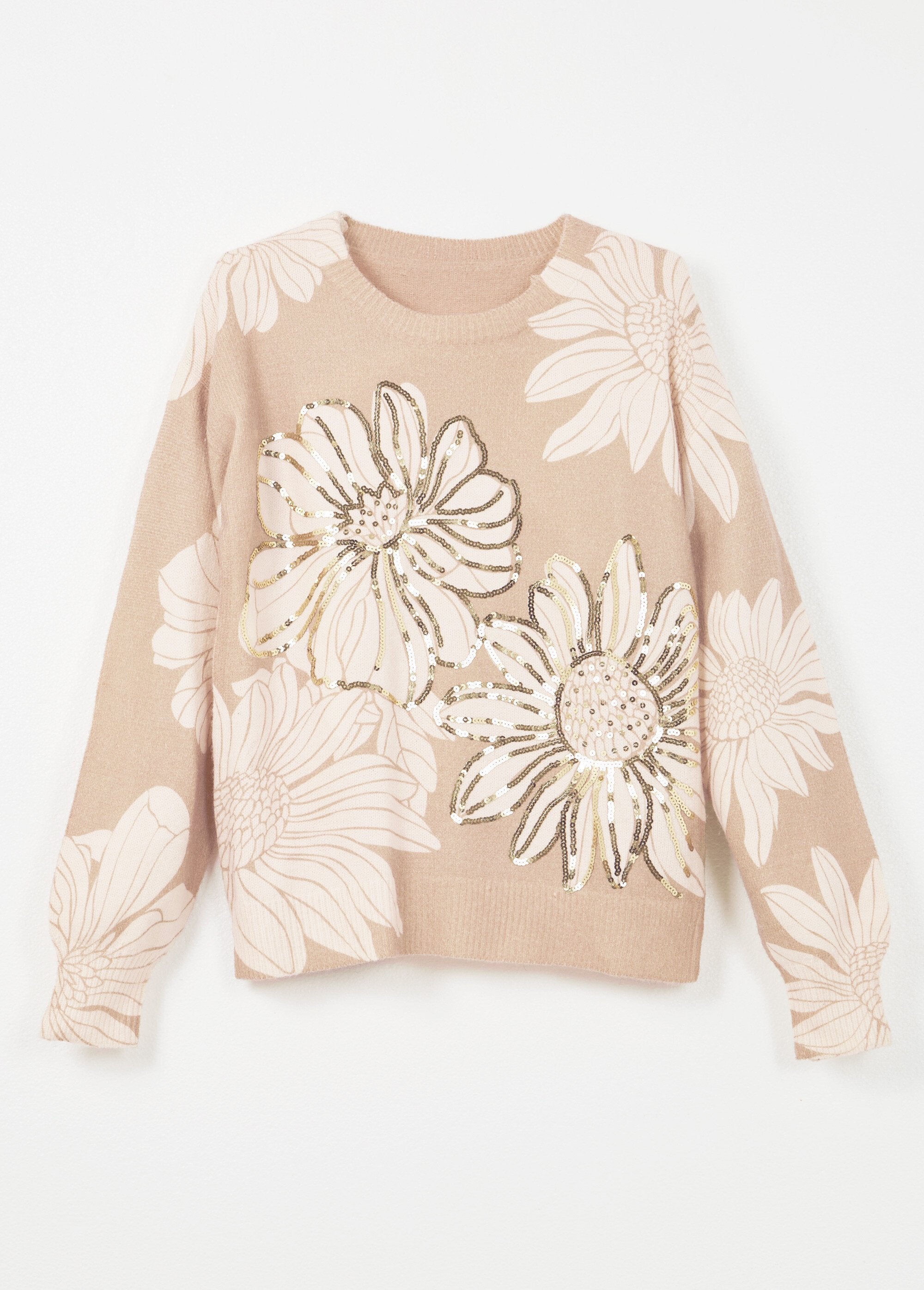 Maglia_sottile_con_stampa_floreale_e_collo_rotondo_con_paillettes_Beige_AP1_slim