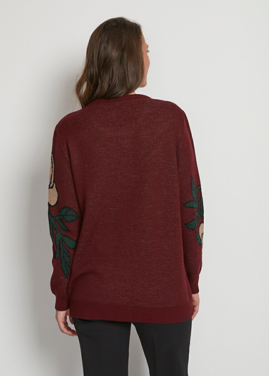 Maglia_con_scollo_rotondo_in_jacquard_floreale_Bordeaux_DO1_slim