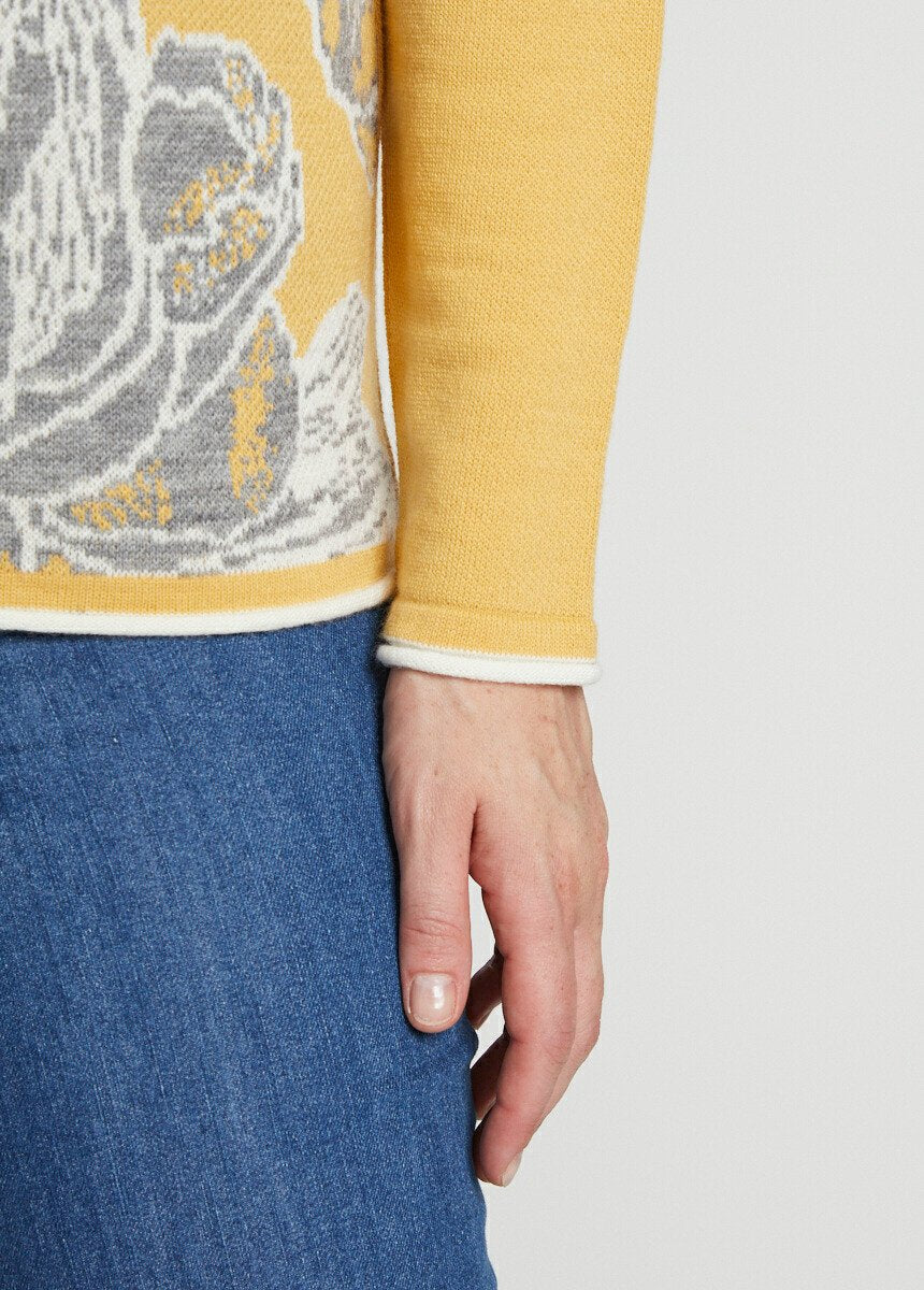 Maglia_con_scollo_rotondo_in_jacquard_floreale_e_lana_Miel_et_gris_DE2_slim