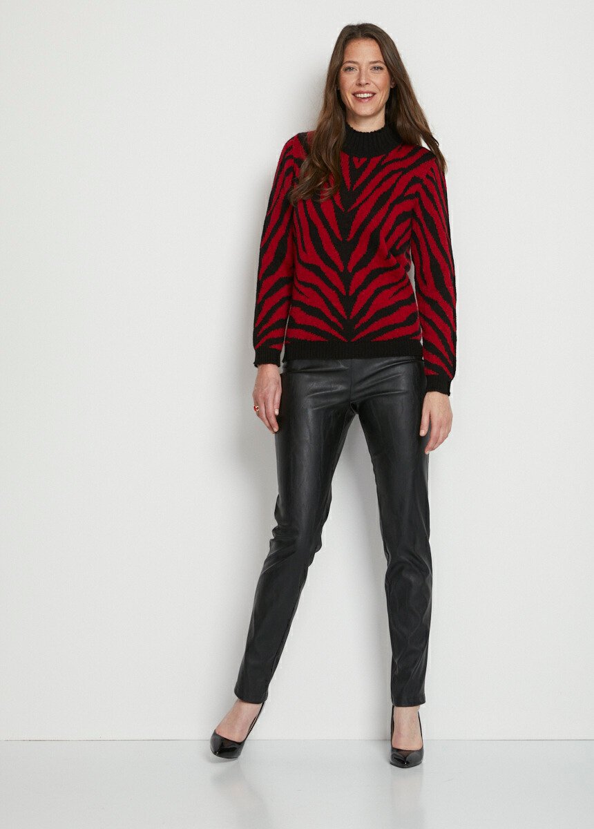 Maglione_jacquard_zebrato_con_collo_alto_Rouge_et_noir_SF1_slim