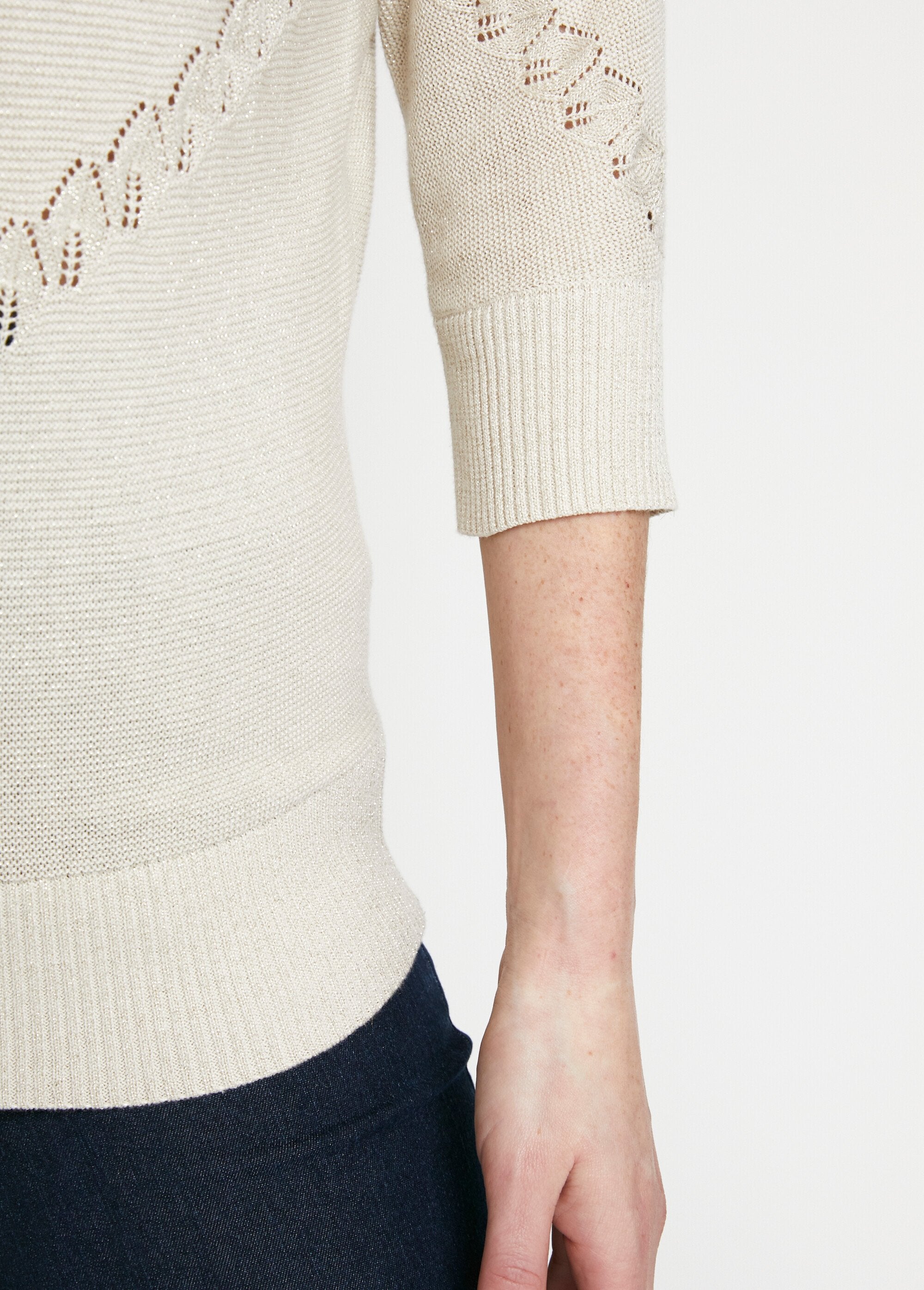 Maglia_traforata_lucida_Beige_DE2_slim