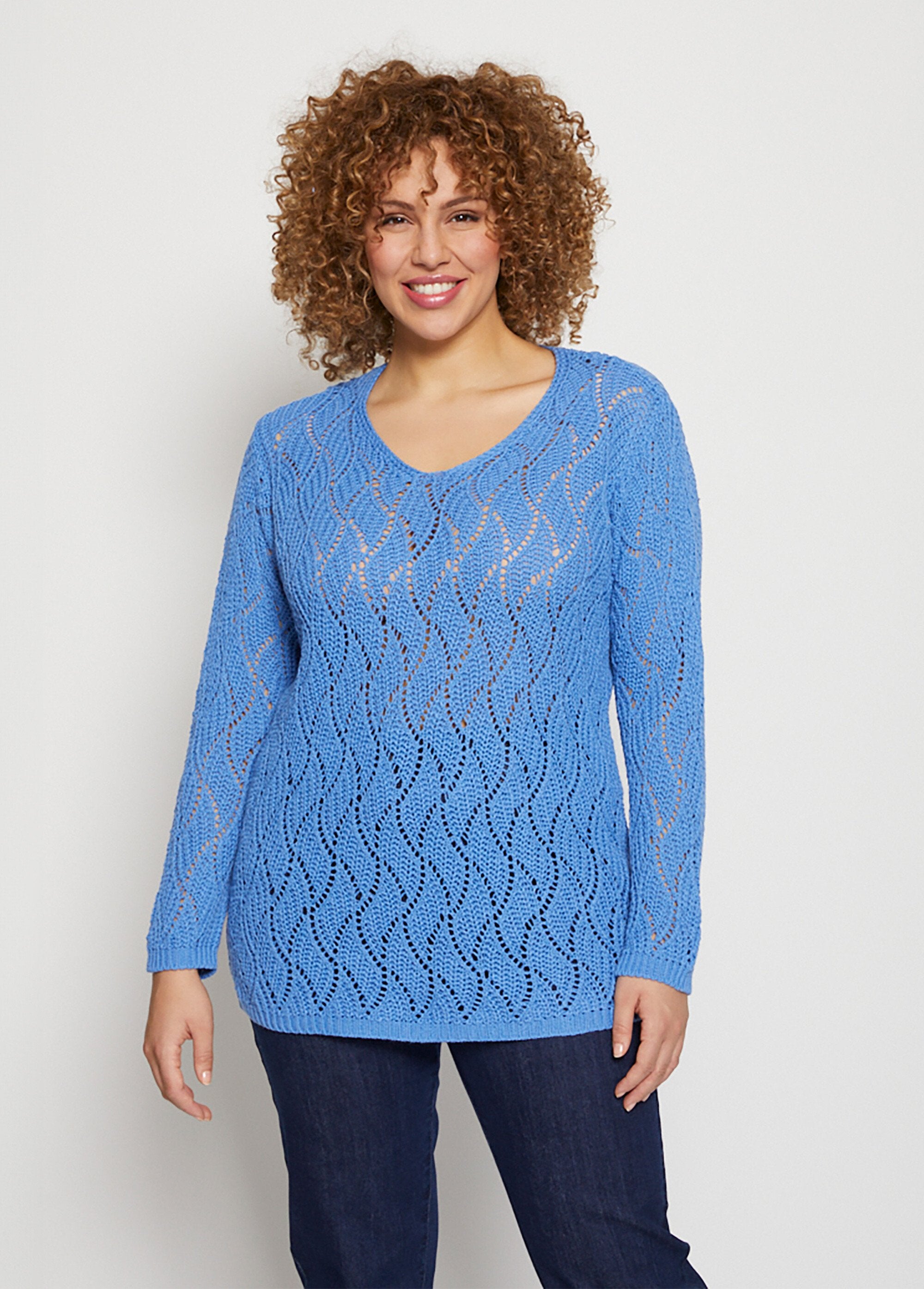 Maglia_traforata_con_scollo_a_V_Bleu_FA1_curvy