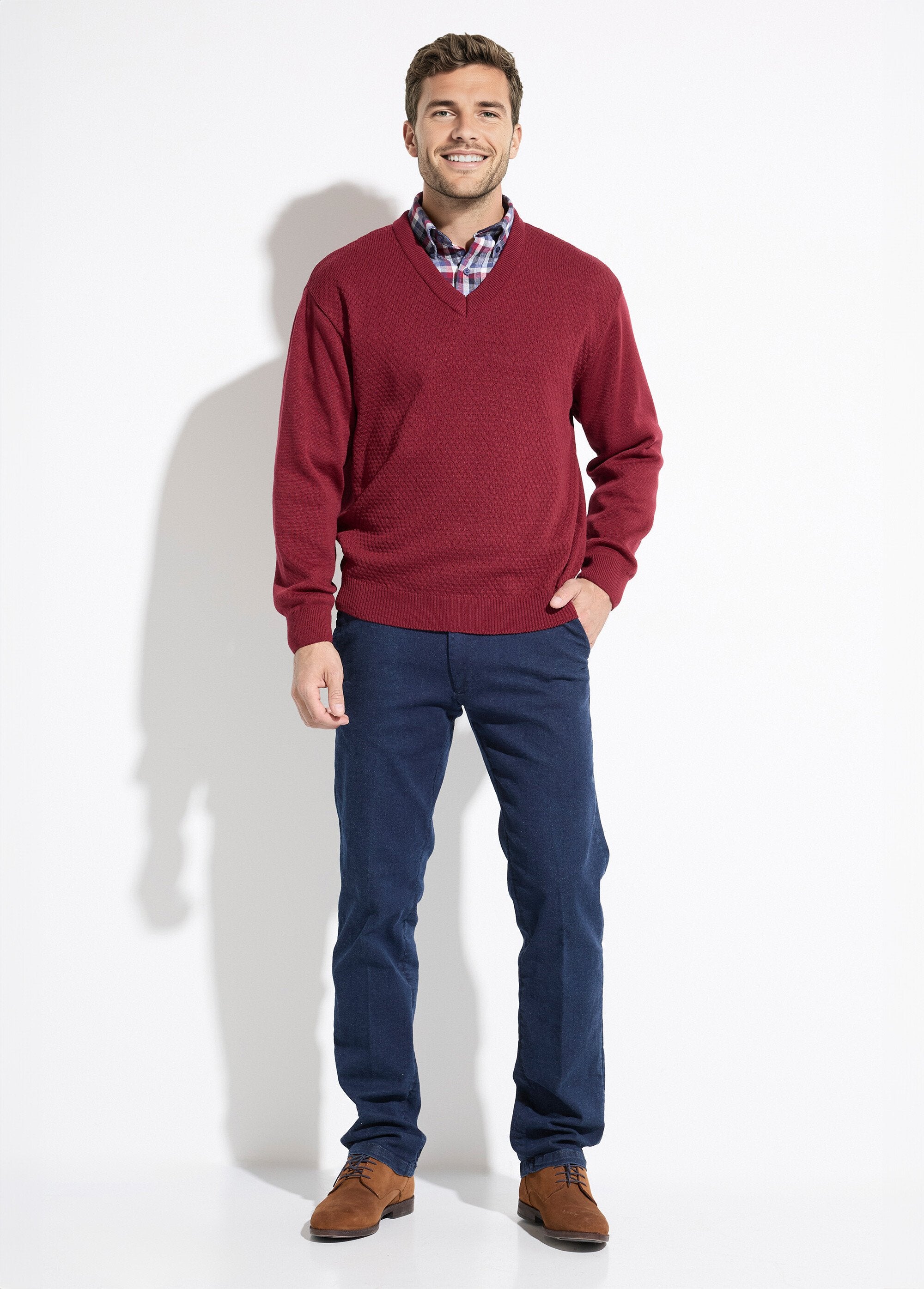 Maglia_in_lana_con_scollo_a_V_e_maniche_lunghe_Bordeaux_SF1_slim