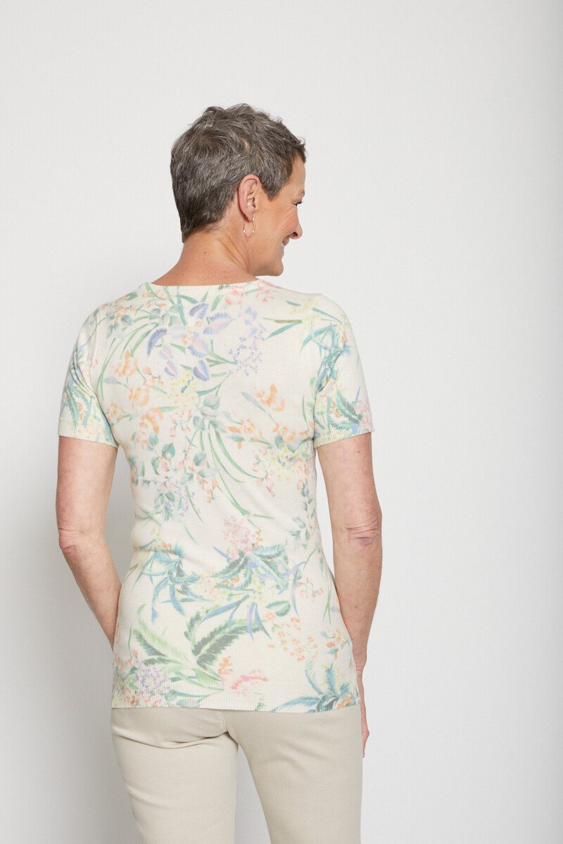 Maglia_a_maniche_corte_con_stampa_floreale_Beige_et_vert_DO1_slim