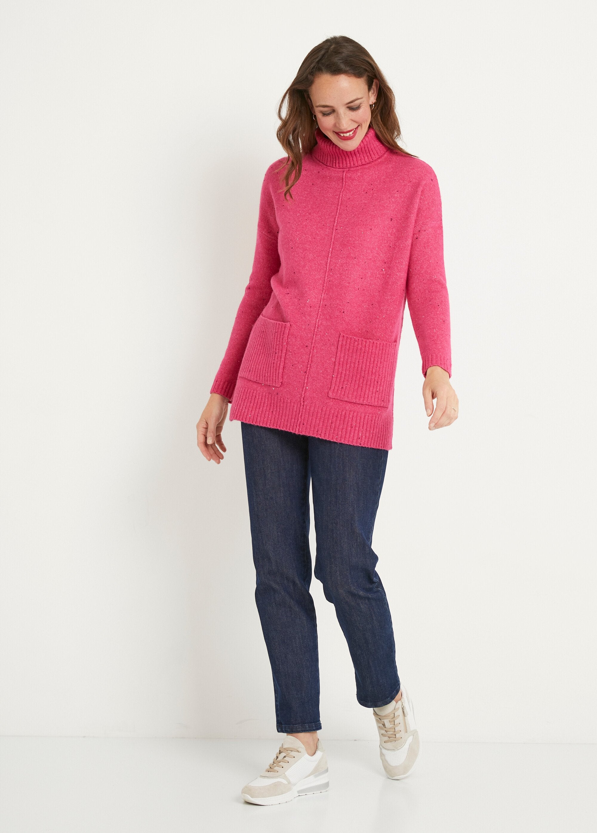 Caldo_maglione_dolcevita_maculato_Fuchsia_SF1_slim