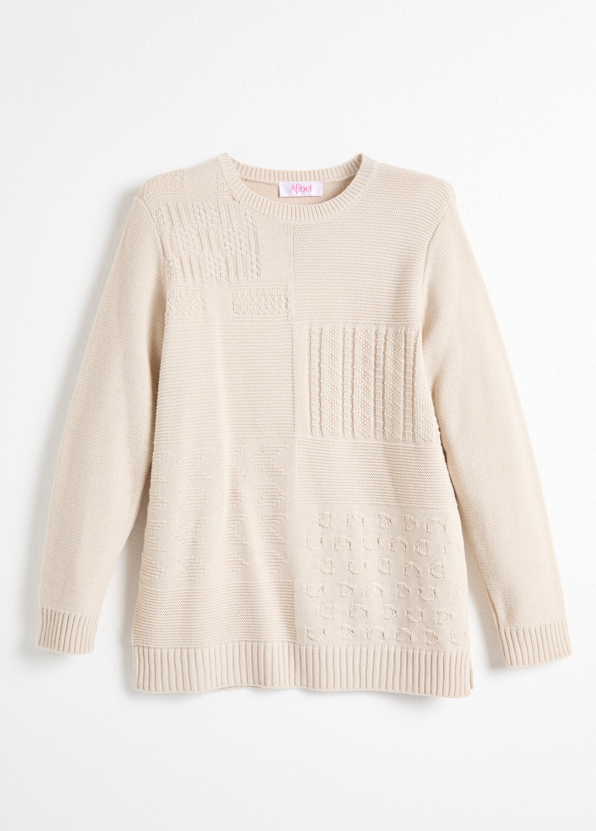 Maglia_a_tunica_con_maniche_lunghe_e_scollo_rotondo_Beige_AP1_slim