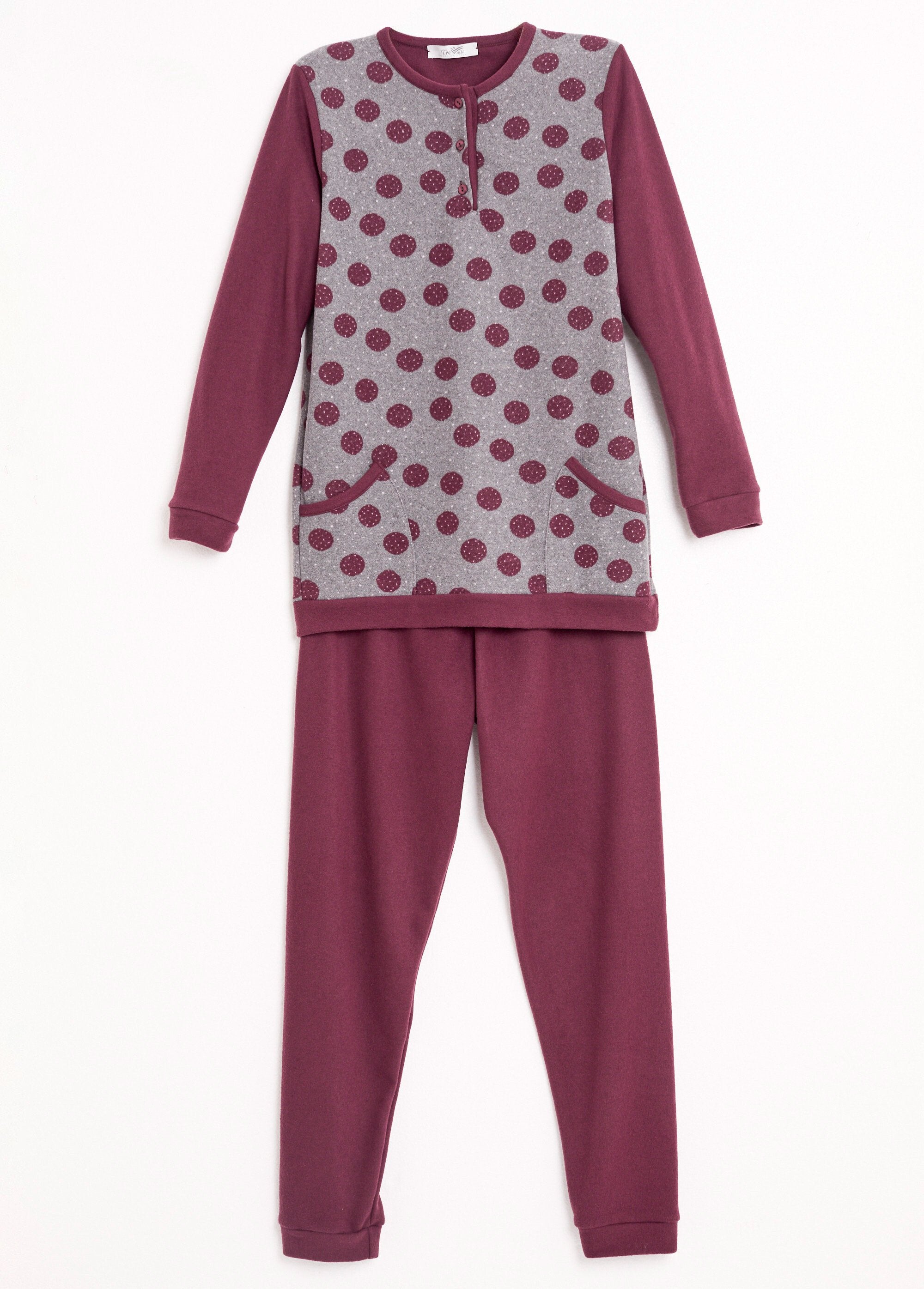Pigiama_pantalone_in_maglia_Milano,_stampa_a_pois_Bordeaux_AP1_slim