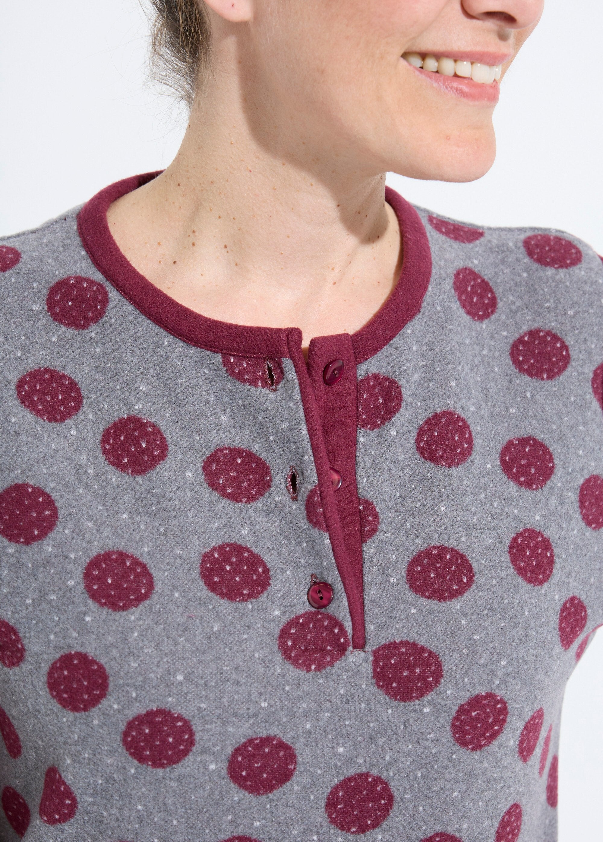 Pigiama_pantalone_in_maglia_Milano,_stampa_a_pois_Bordeaux_DE1_slim