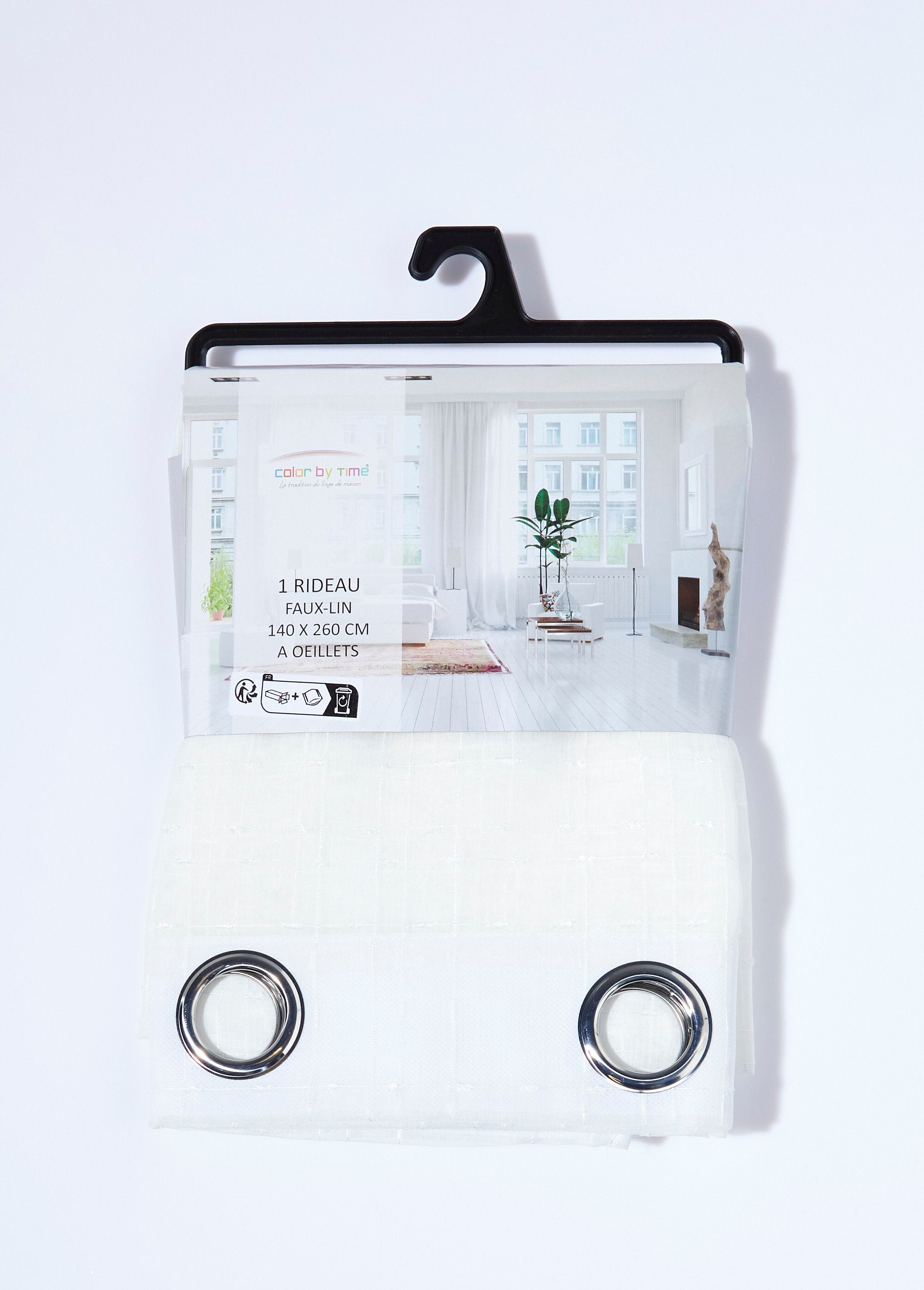 Tenda_a_1_pannello_con_occhielli,_trasparente_Blanc_DE2_slim