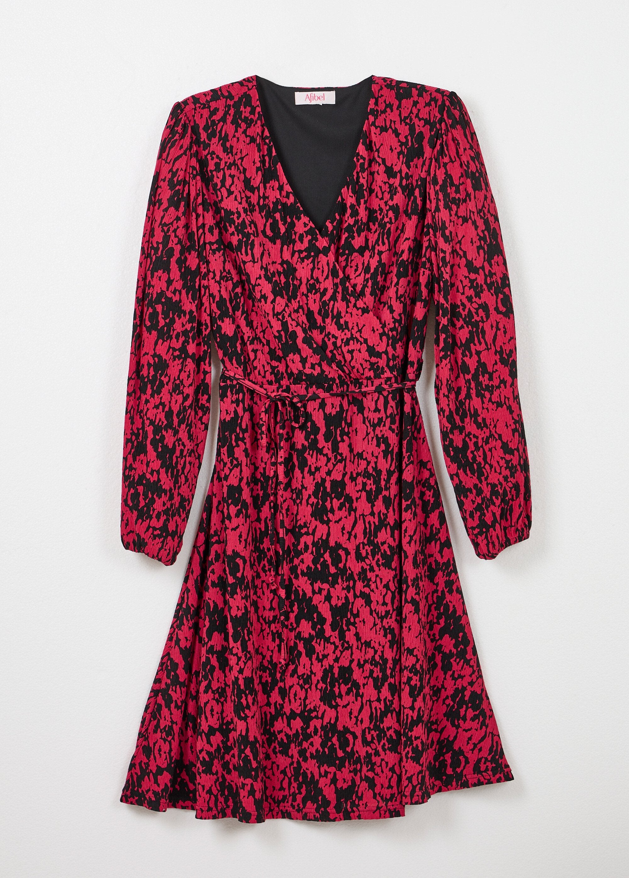 Abito_a_portafoglio_con_stampa_tachista_Noir_et_fuchsia_AP1_slim