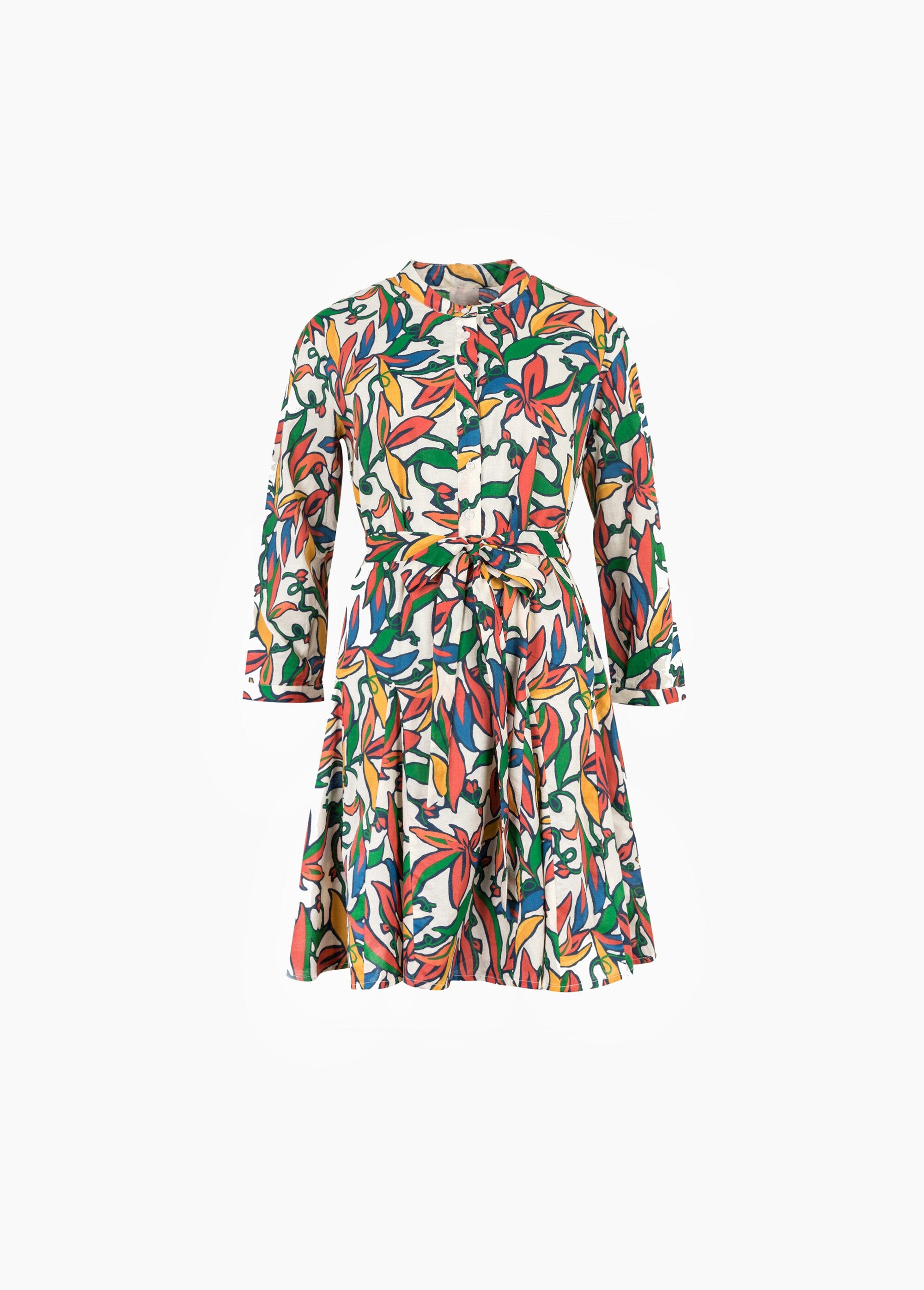 Abito_corto_con_stampa_colorata_e_cintura_Stampa_ecrù_AP1_slim