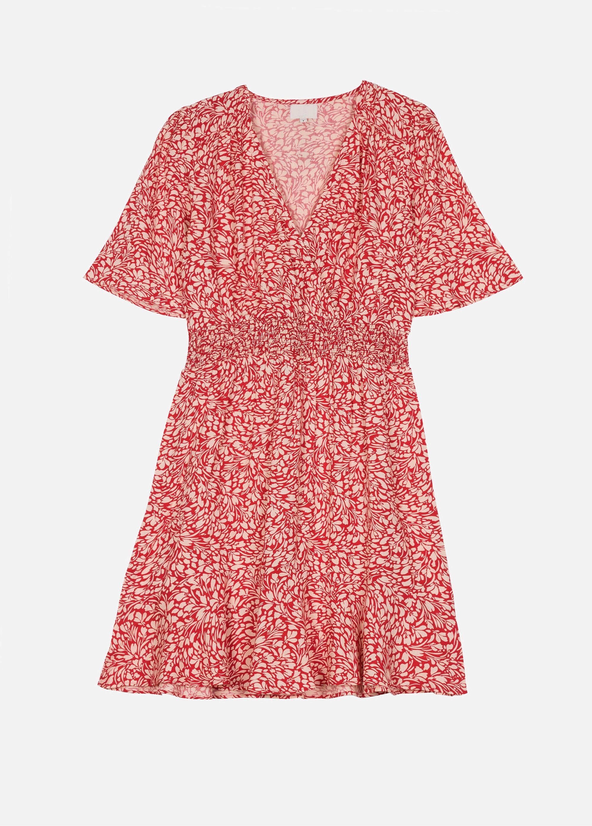 Abito_corto_stampato_con_vita_elasticizzata_Stampe_rosse_AP1_slim