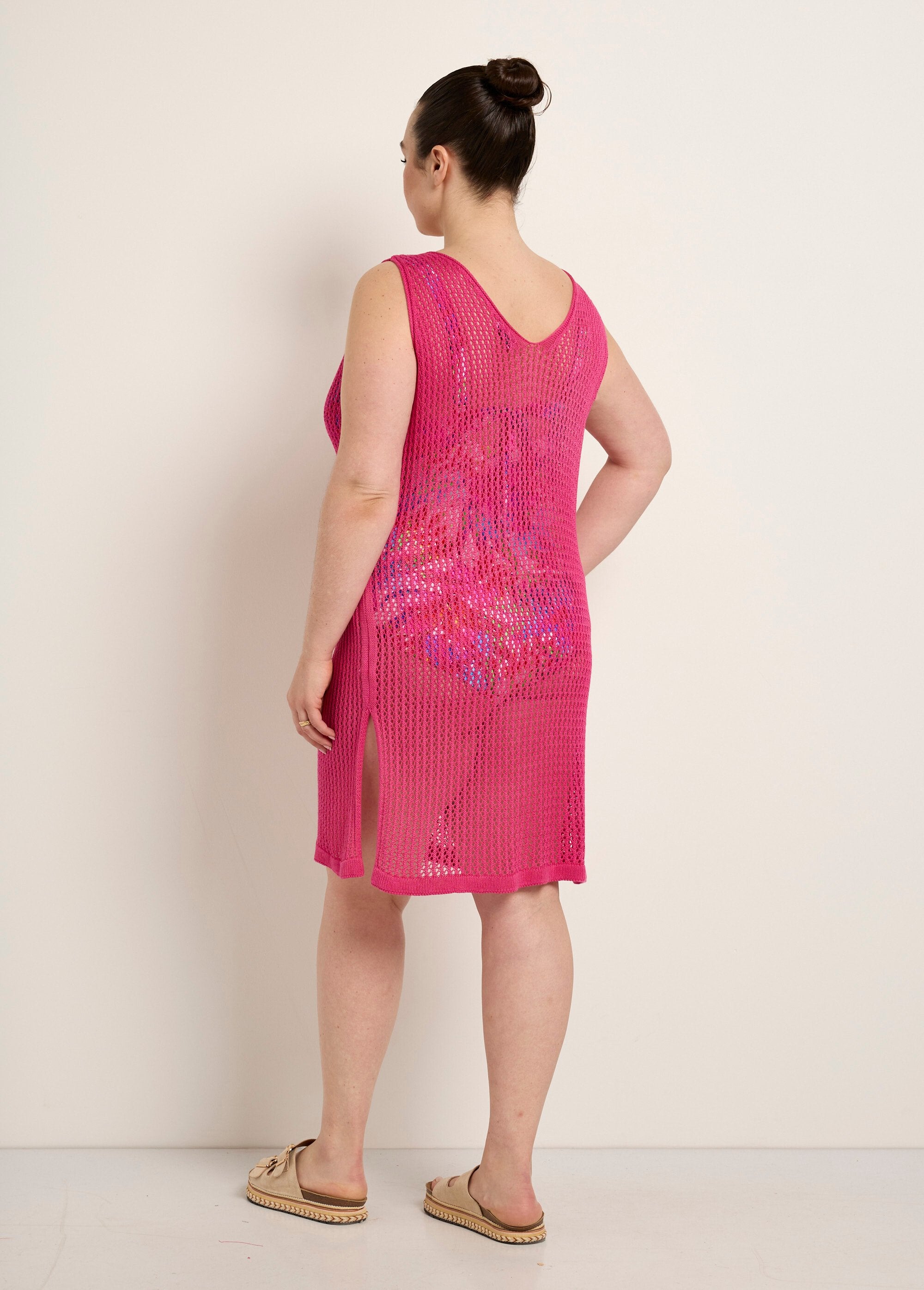 Abito_da_spiaggia_senza_maniche_in_maglia_Fuchsia_DO1_curvy