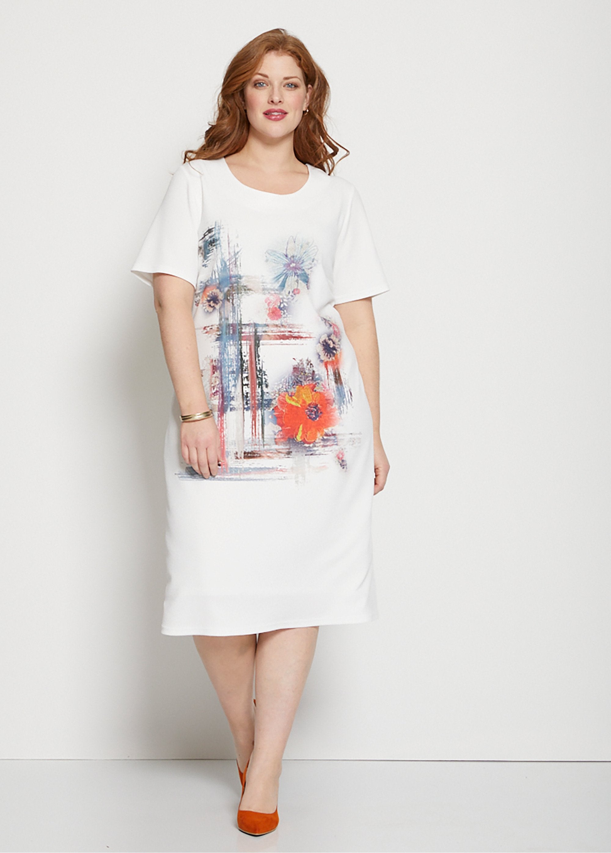 Abito_dritto_in_maglia_waffle_con_motivo_a_fantasia_Fond_naturel_FA1_curvy