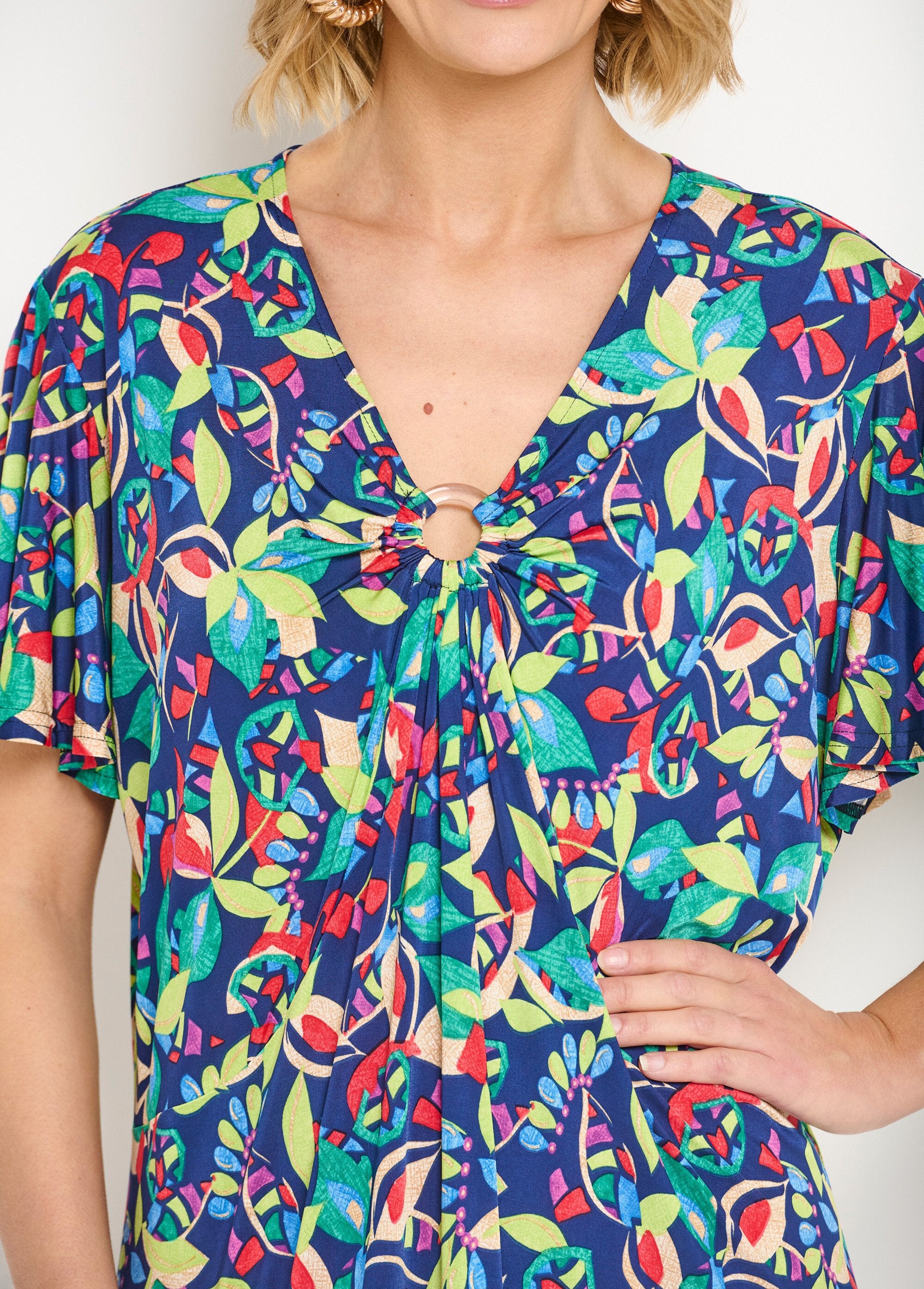 Abito_corto_svasato_con_stampa_multicolore_Imprime_marine_DE1_slim