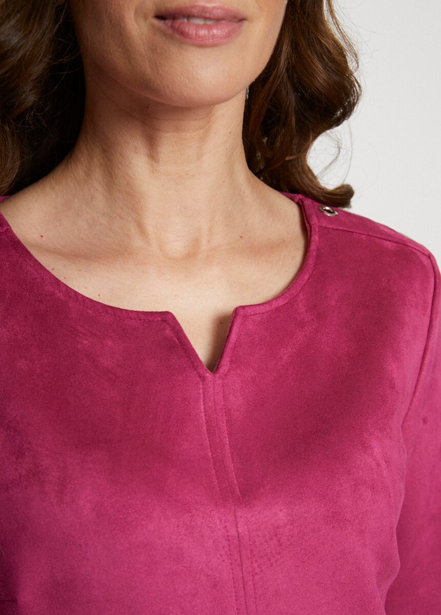 Abito_corto_intero_in_pelle_scamosciata_tinta_unita_Fucsia_DE1_slim