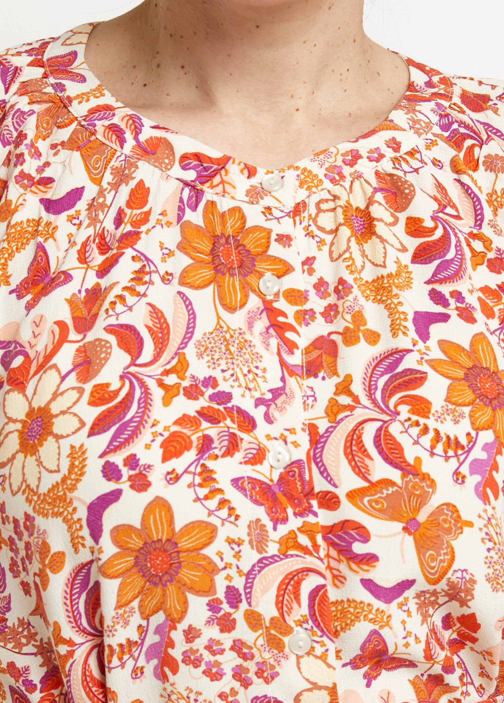 Maxi_abito_abbottonato_con_maniche_a_3/4_Orange_imprime_DE1_slim